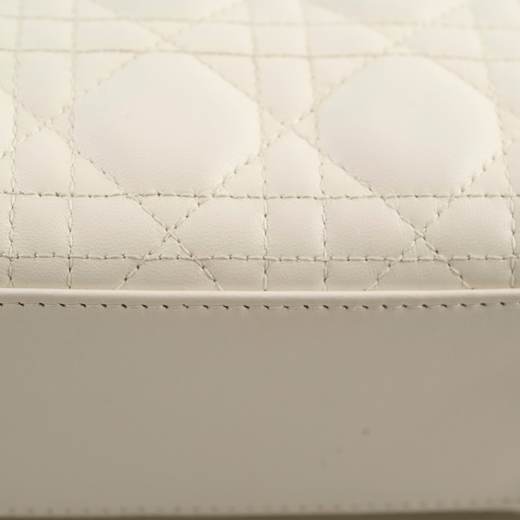 Christian Dior Small ABC Lady Dior White