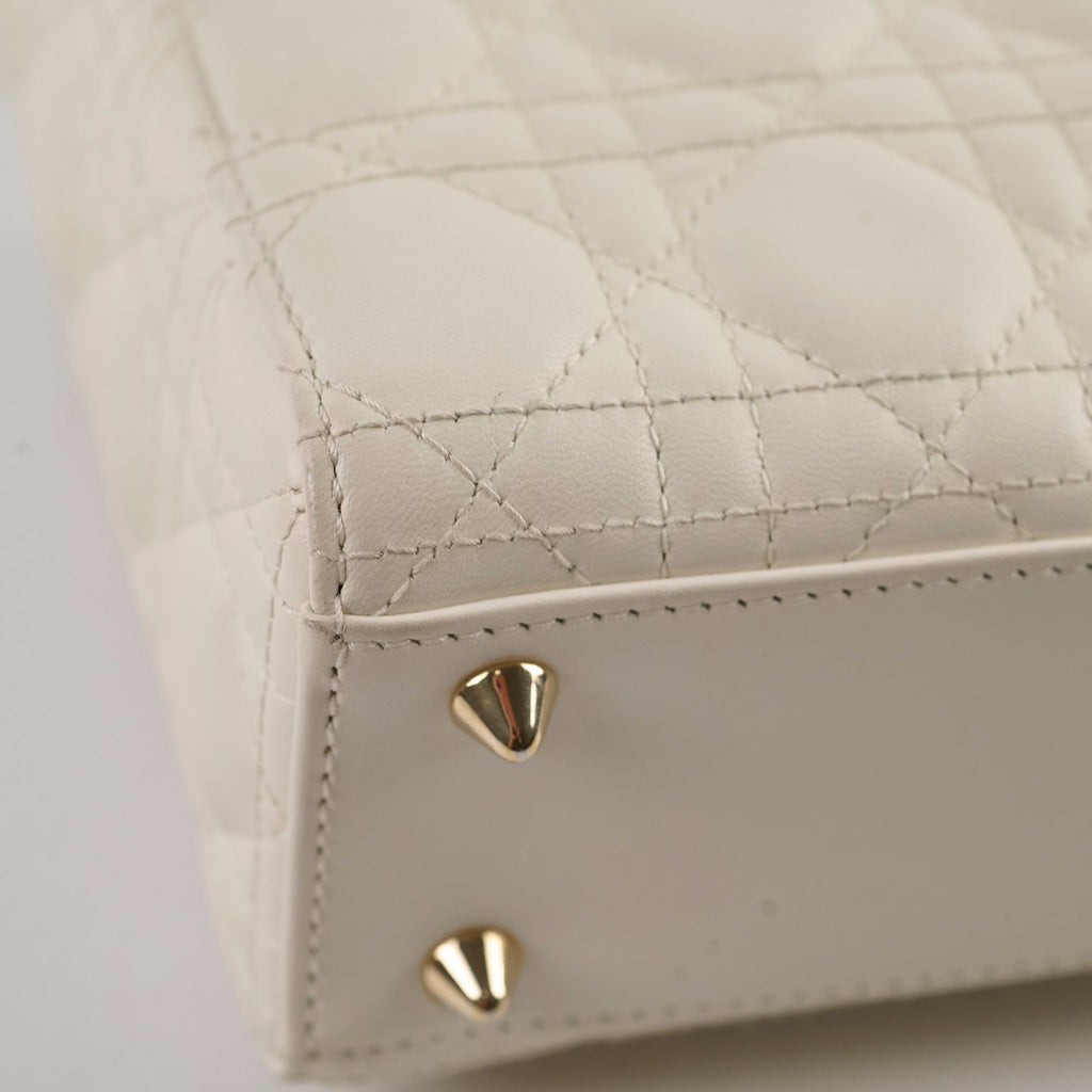 Christian Dior Small ABC Lady Dior White