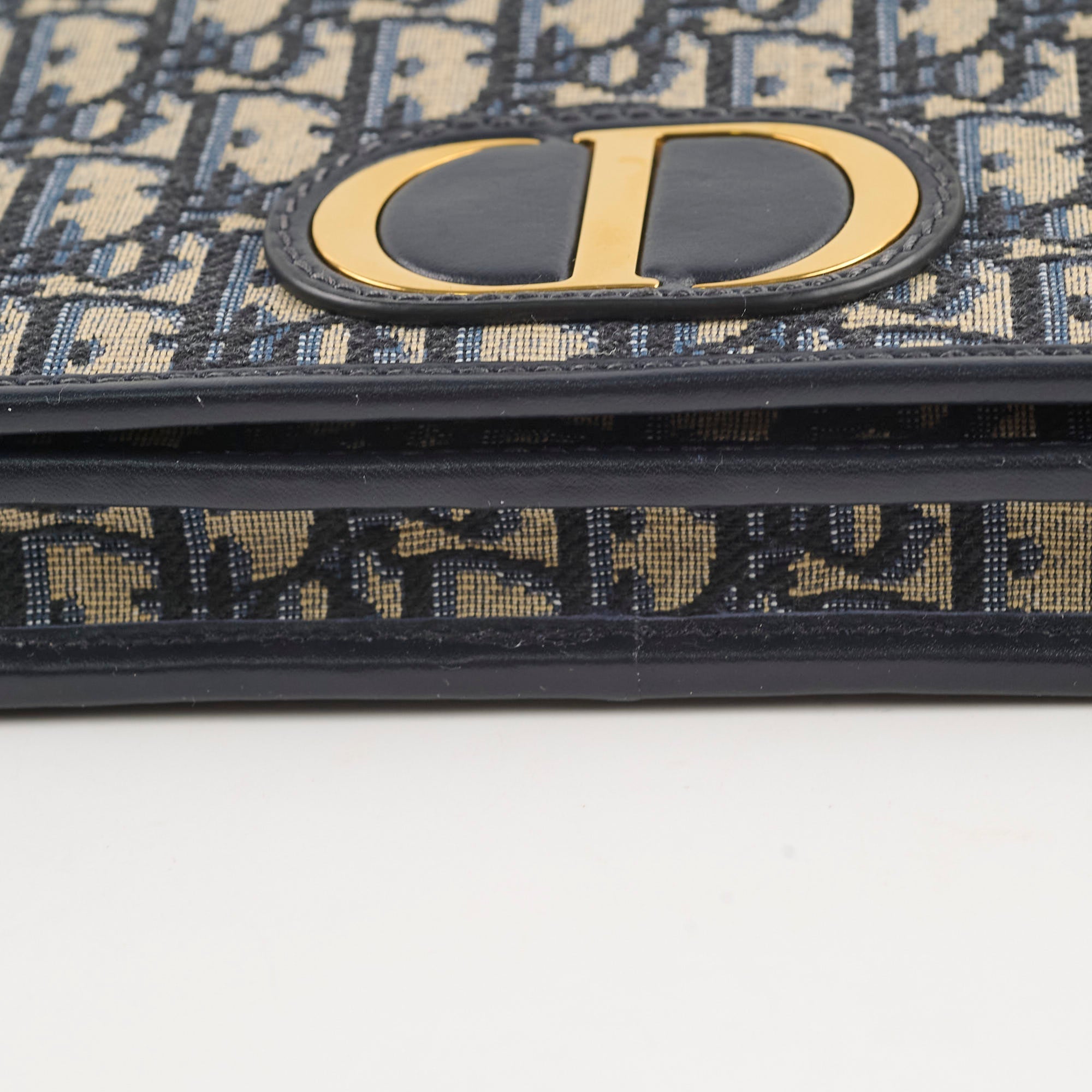 Christian Dior Montaigne Belt Bag with Chain Navy