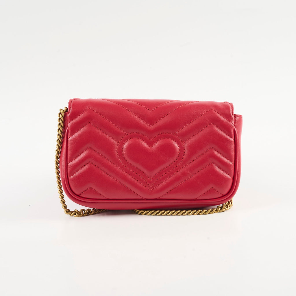 Gucci Super Mini Marmont Red Bag