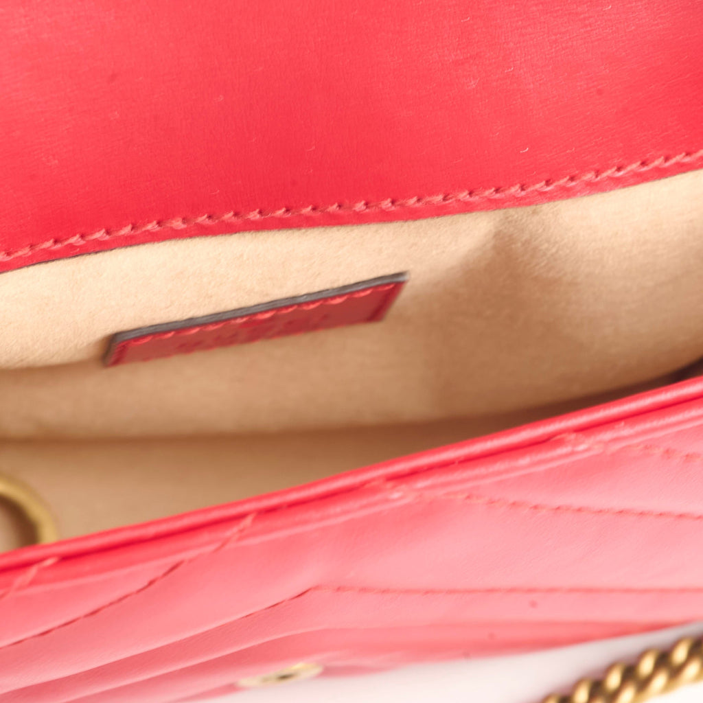 Gucci Super Mini Marmont Red Bag