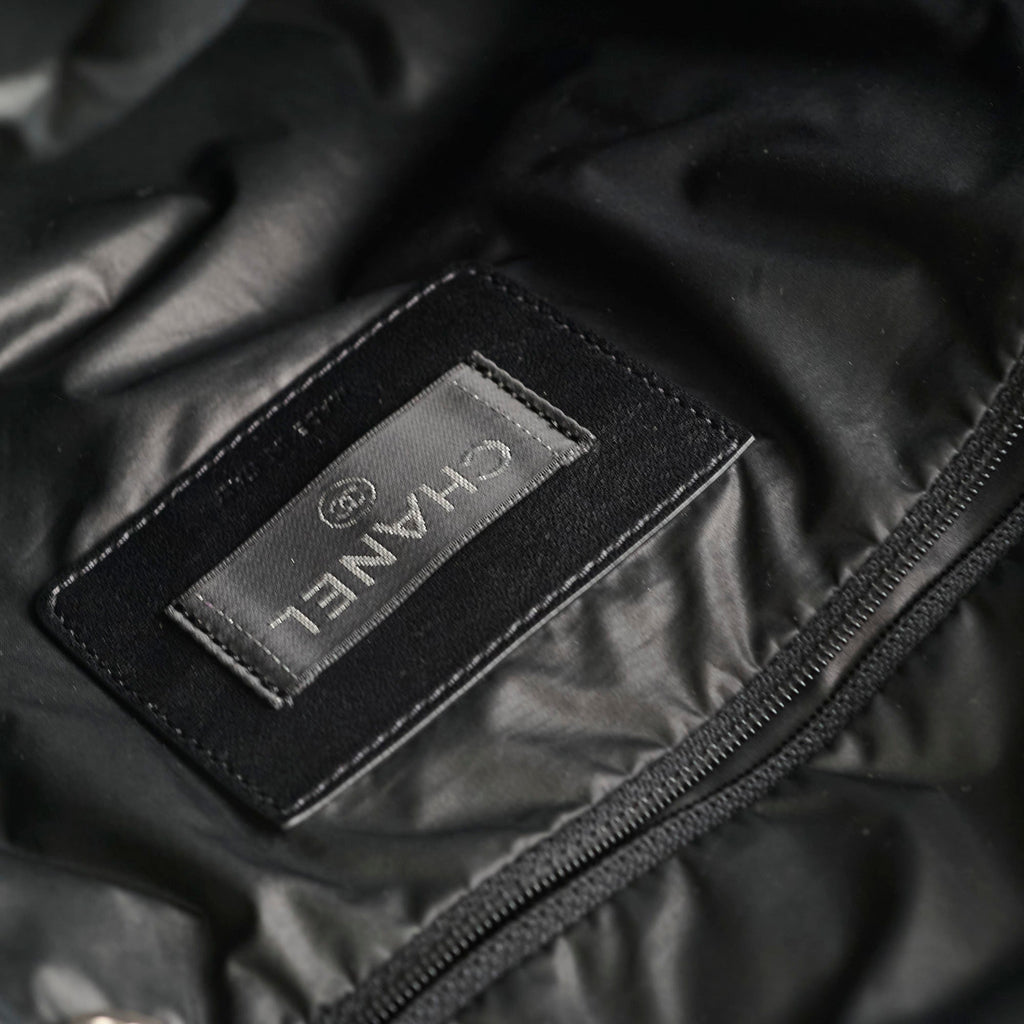 Chanel Doudonne Nylon/Tweed Backpack Black 26 Series
