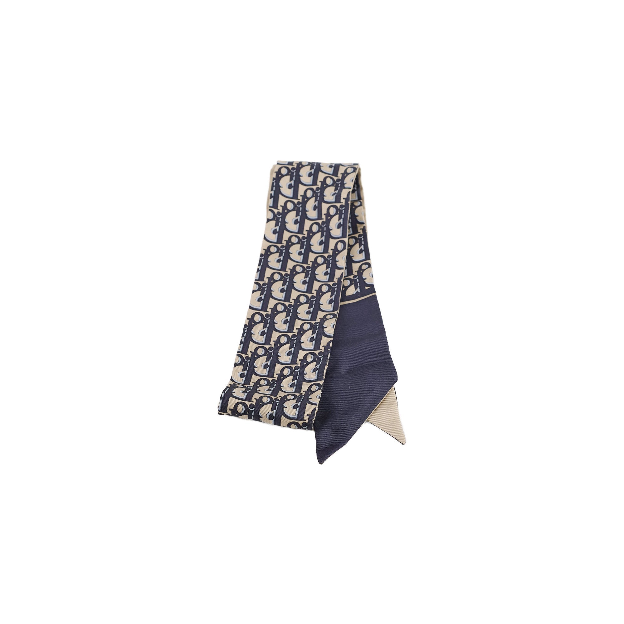 Christian Dior Oblique Twilly Navy
