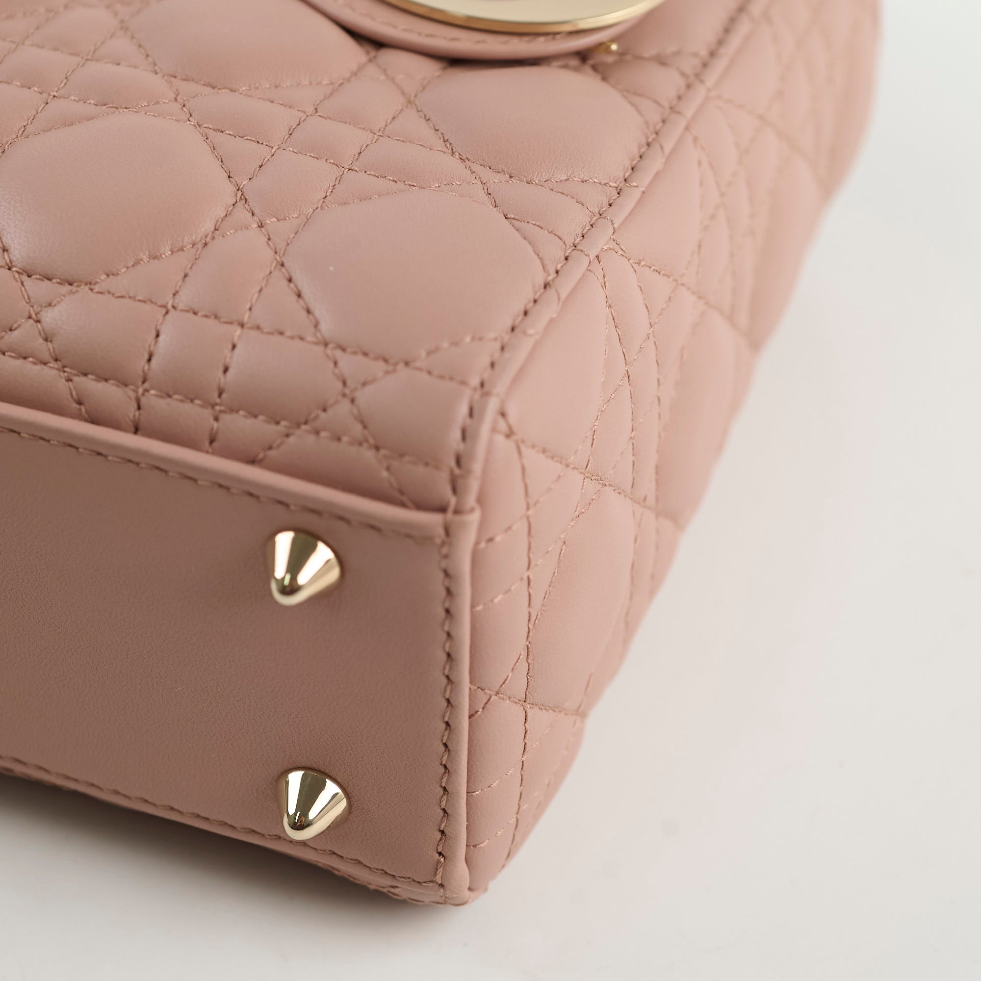 Christian Dior Small Lambskin ABC Lady Dior Pink