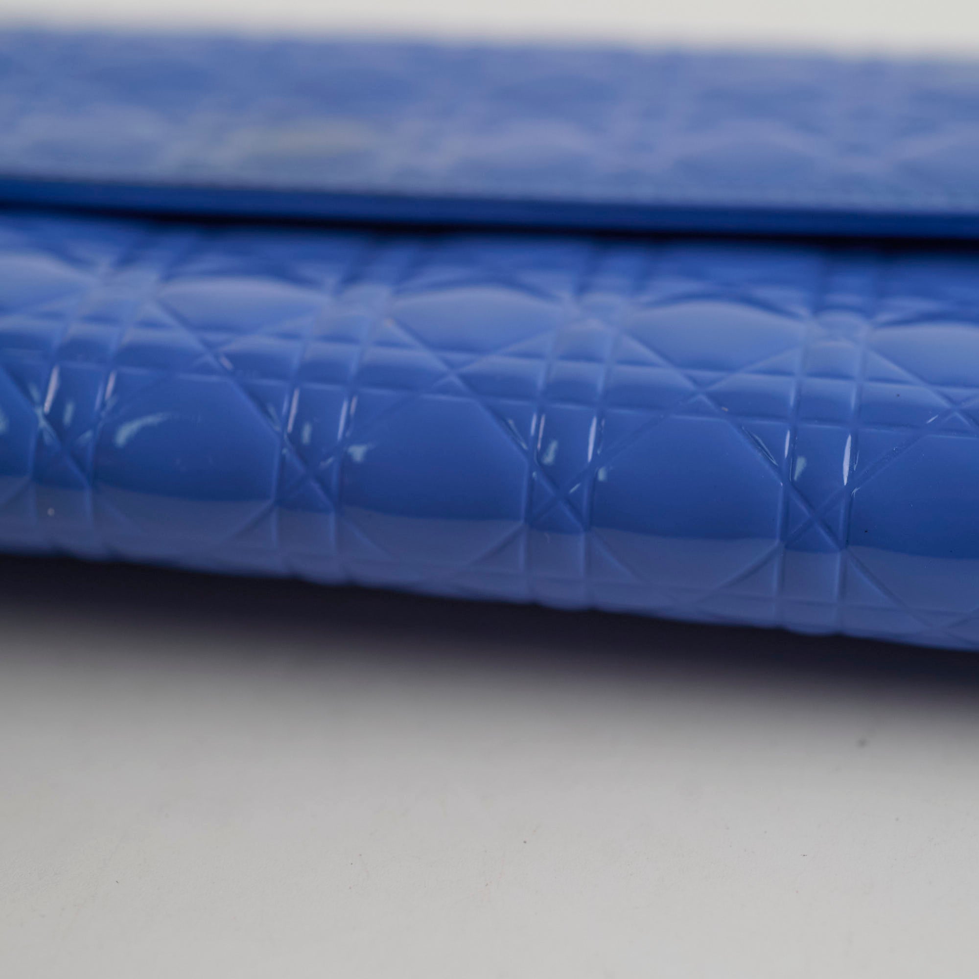 Christian Dior Wallet on Chain WOC Blue Patent