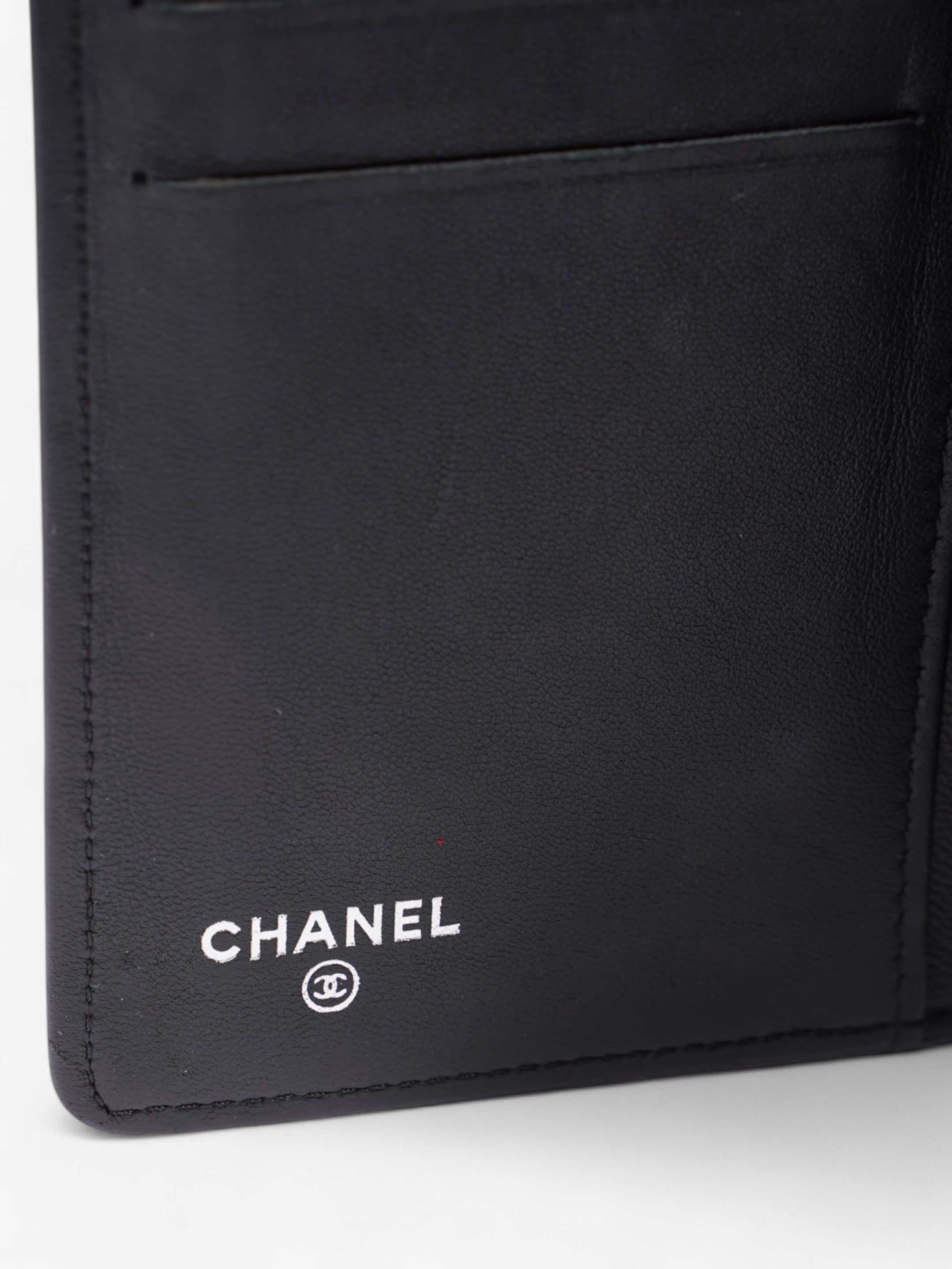 Chanel Boy Wallet Black Lambskin Leather