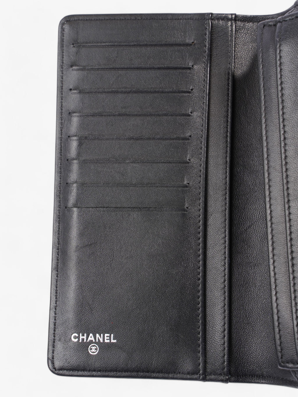 Chanel Boy Wallet Black Lambskin Leather