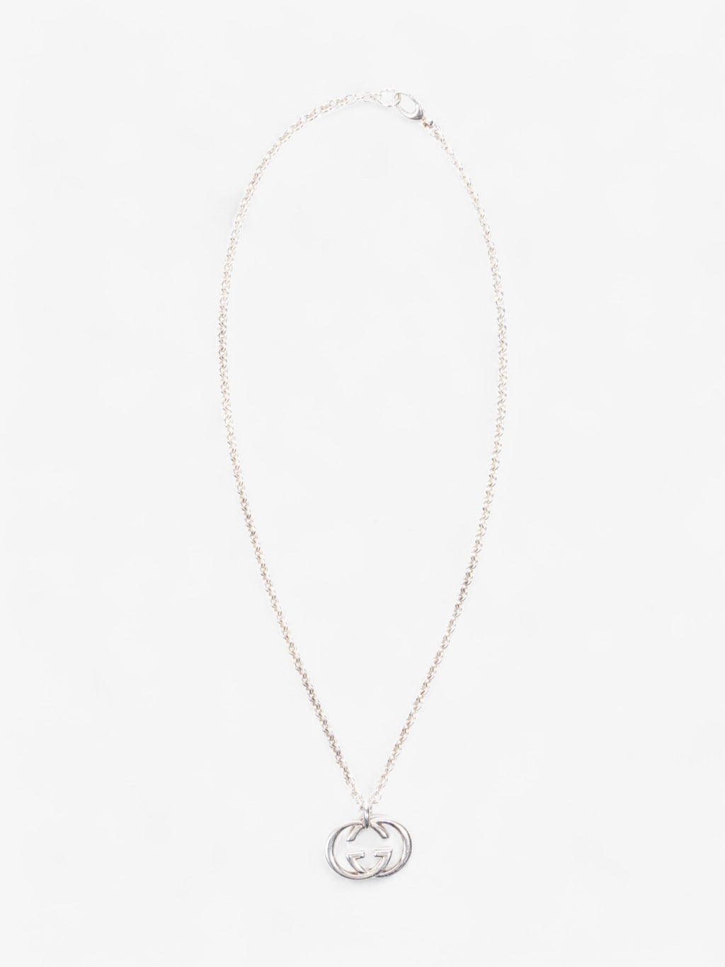 Gucci Interlocking G Necklace Silver Silver Sterling