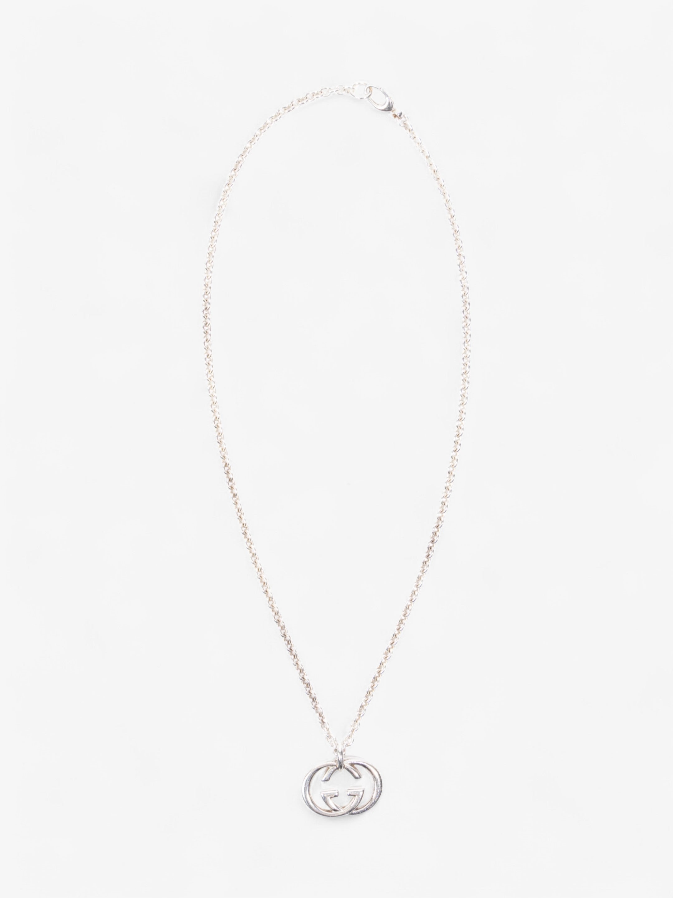 Gucci Interlocking G Necklace Silver Silver Sterling