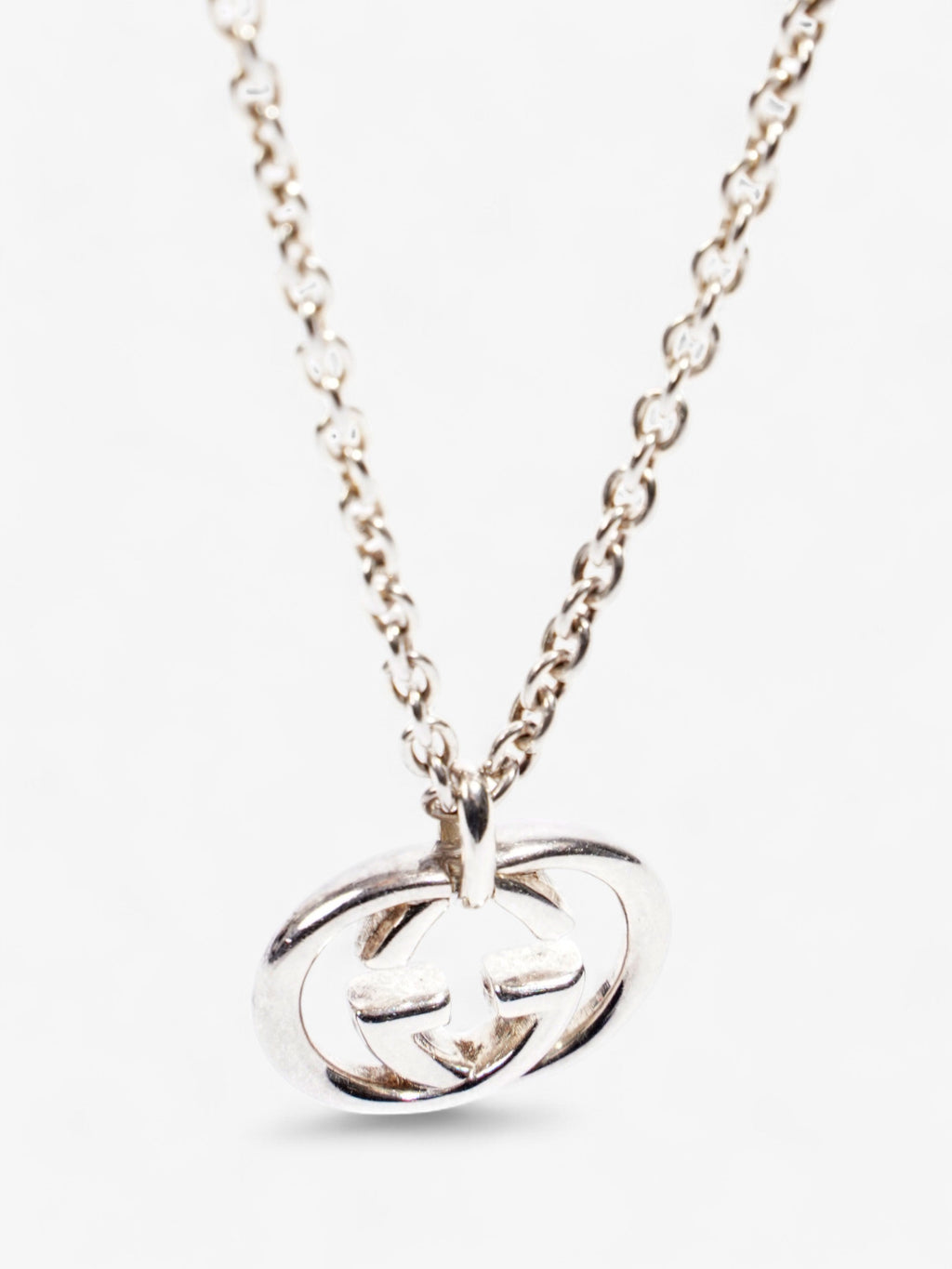 Gucci Interlocking G Necklace Silver Silver Sterling