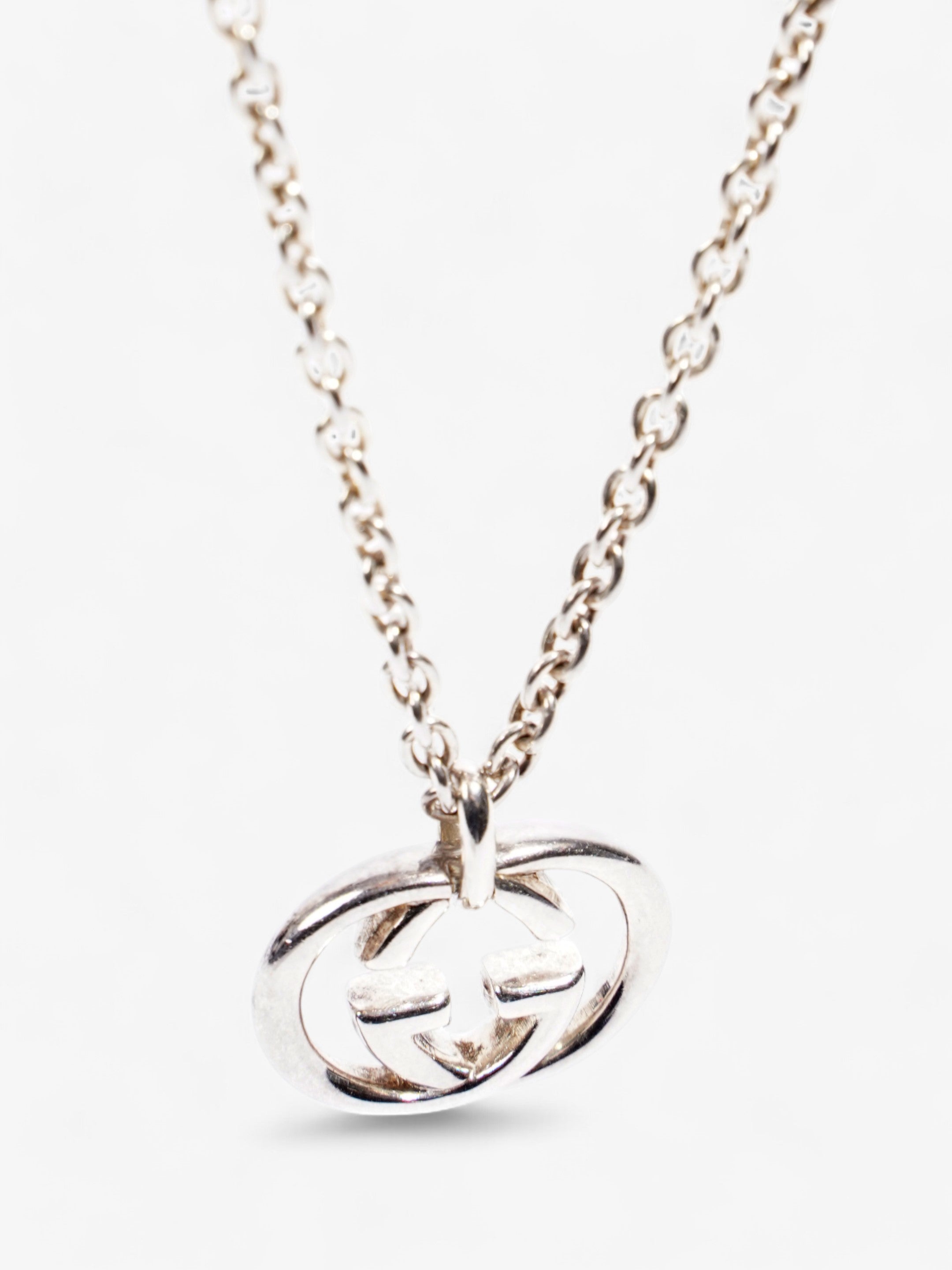 Gucci Interlocking G Necklace Silver Silver Sterling