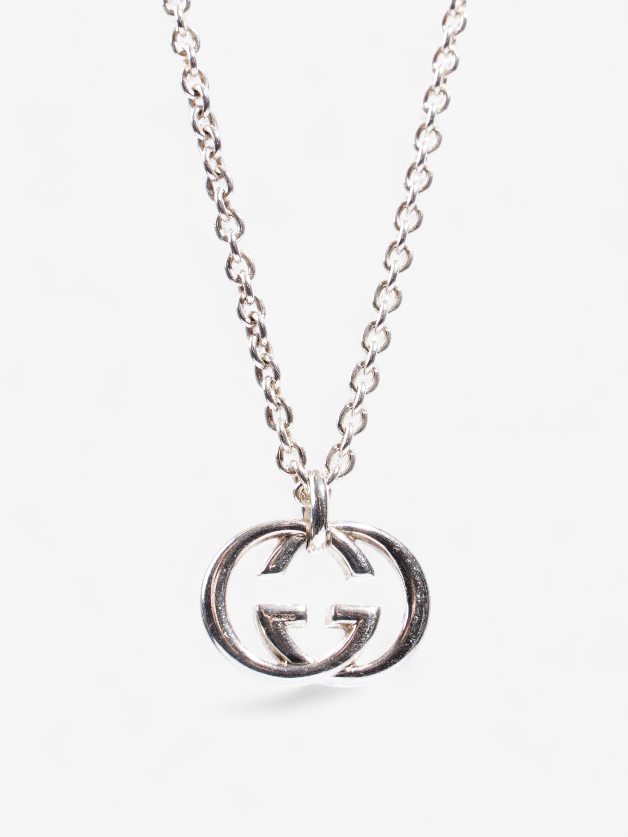Gucci Interlocking G Necklace Silver Silver Sterling