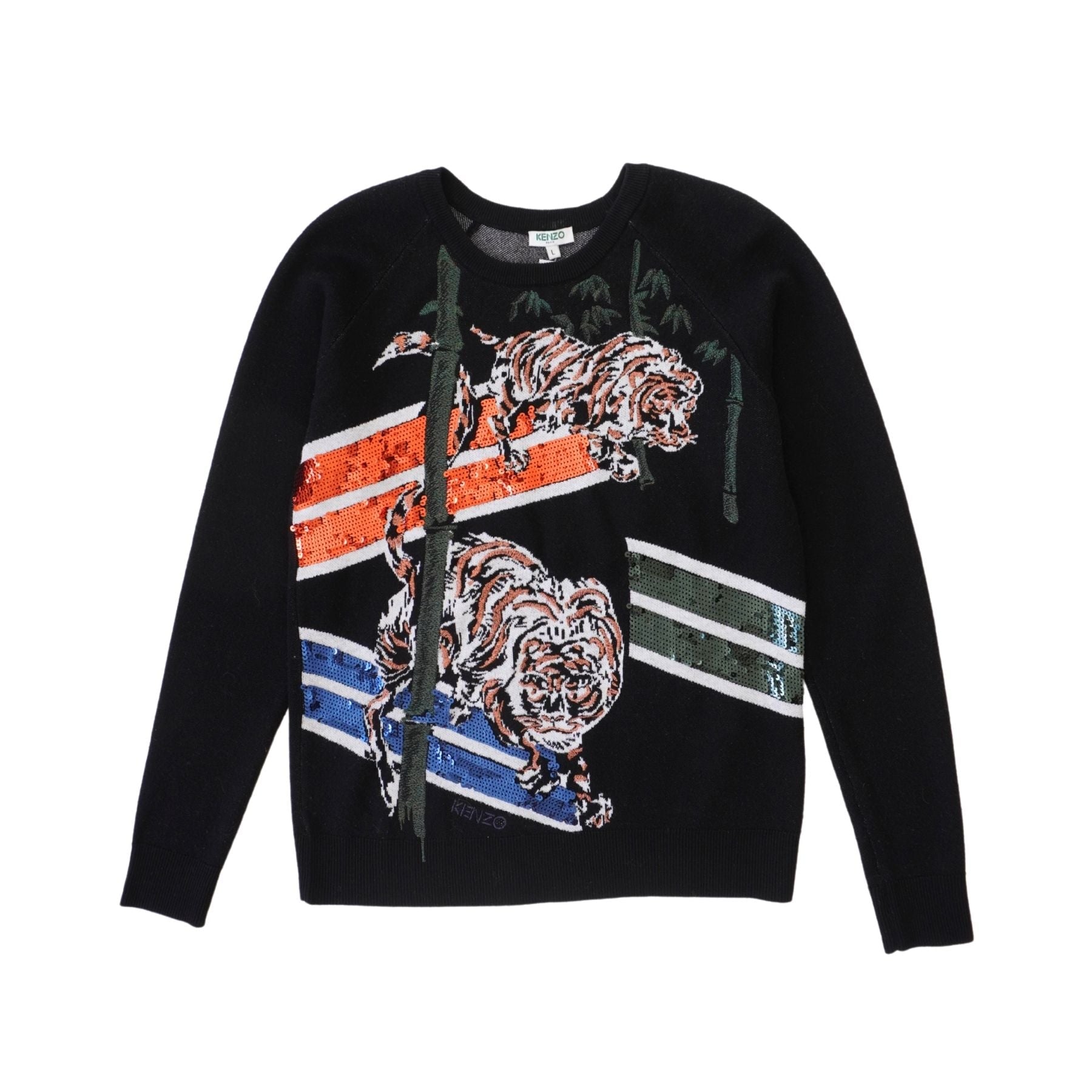 Kenzo Tiger & Bamboo Sweater - Women's L