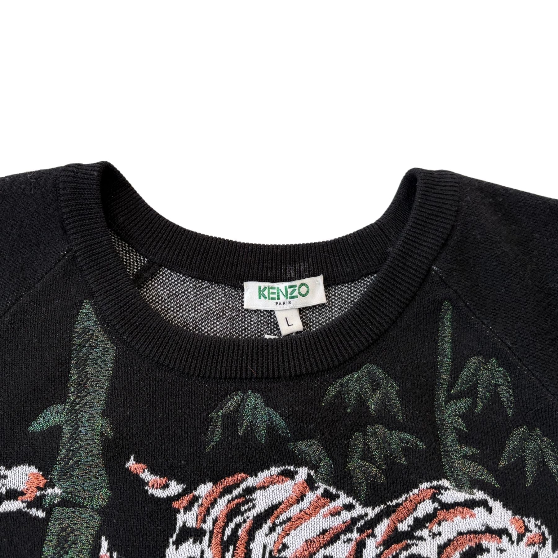 Kenzo Tiger & Bamboo Sweater - Women's L