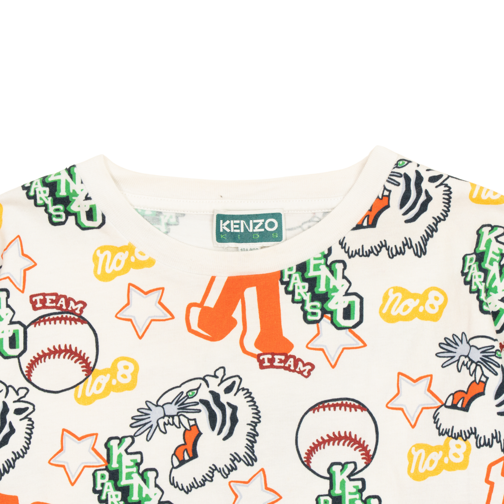 Kenzo Baseball Graphic T-Shirt - Kid's 10/A