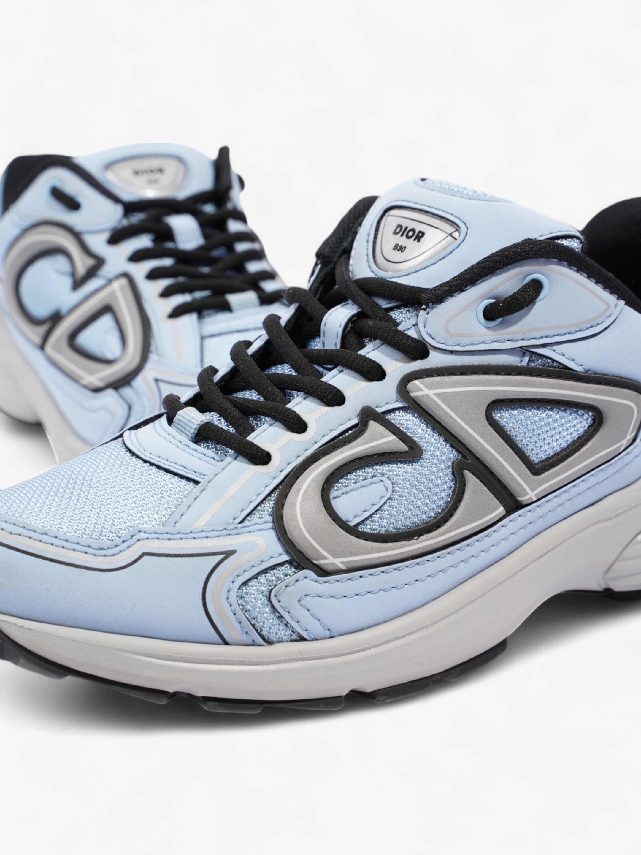 Christian Dior B30 Blue / Black / Grey Leather EU 39 UK 5