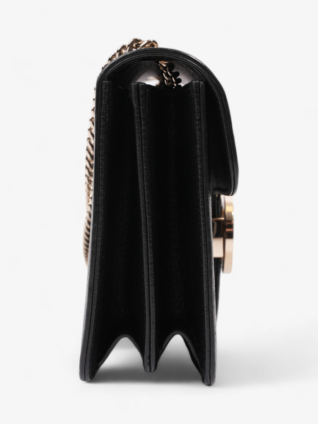 Gucci Interlocking G Flap Black Leather Small