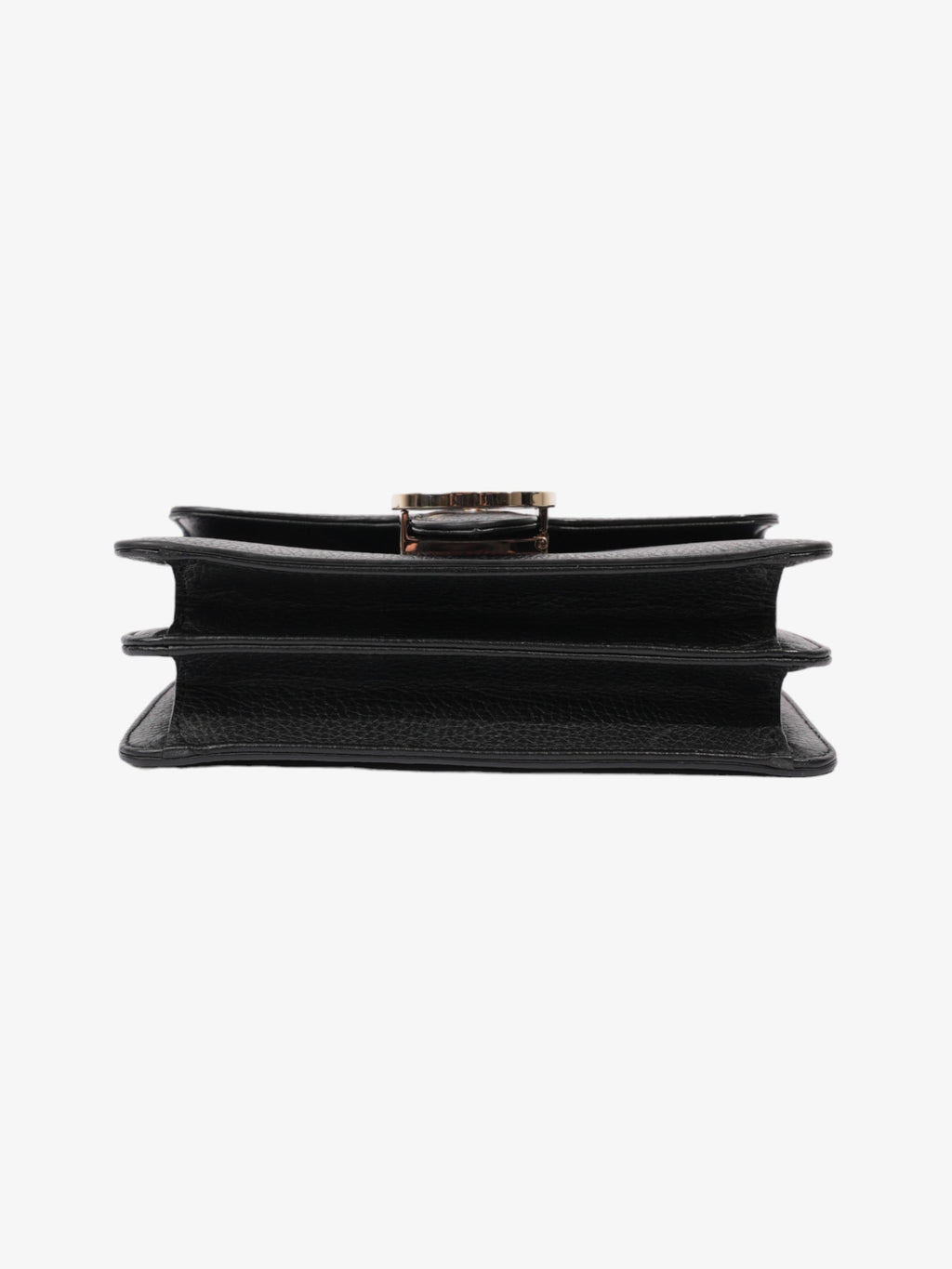 Gucci Interlocking G Flap Black Leather Small