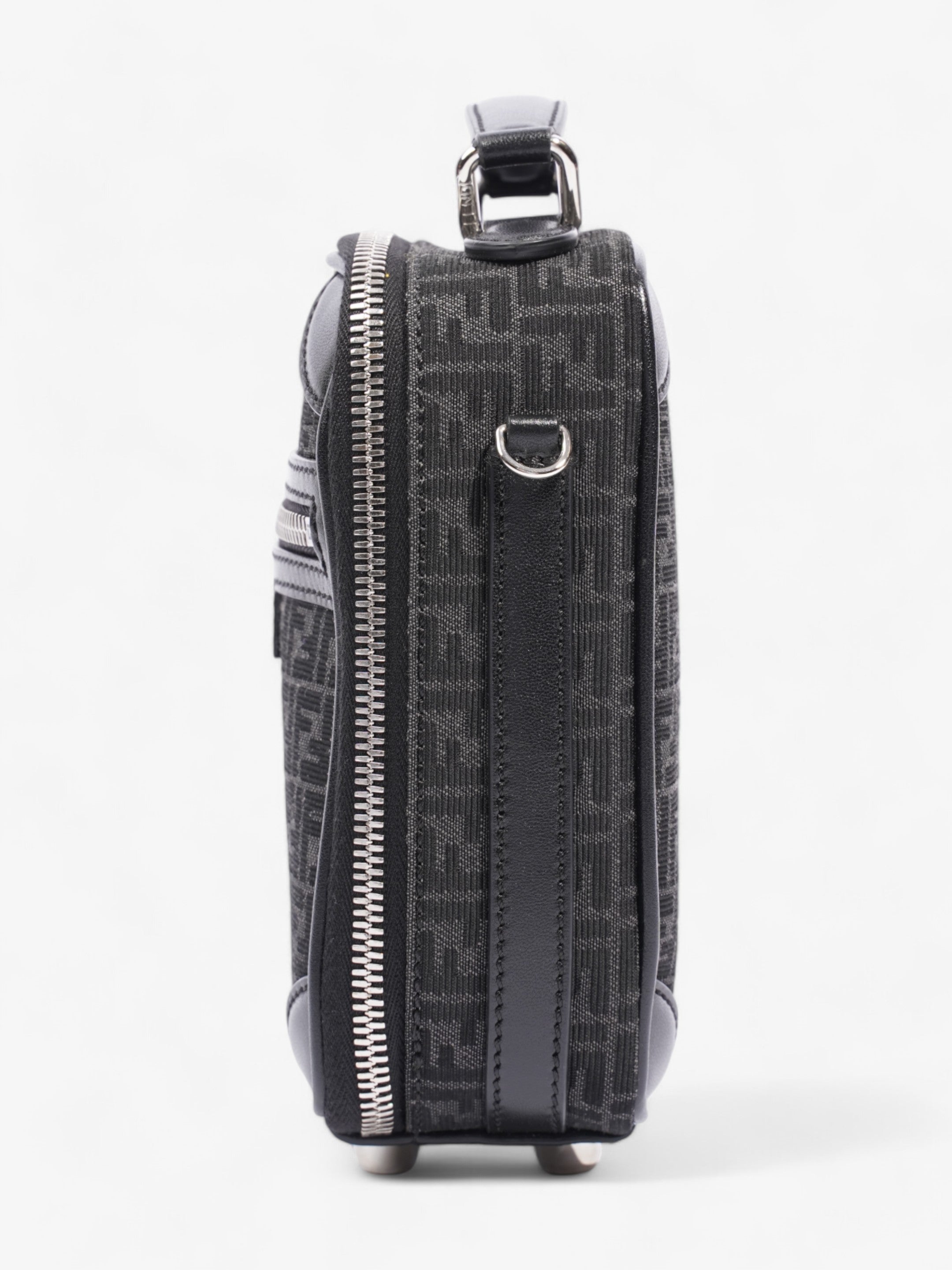 Fendi Trolley Bag Black Canvas Mini
