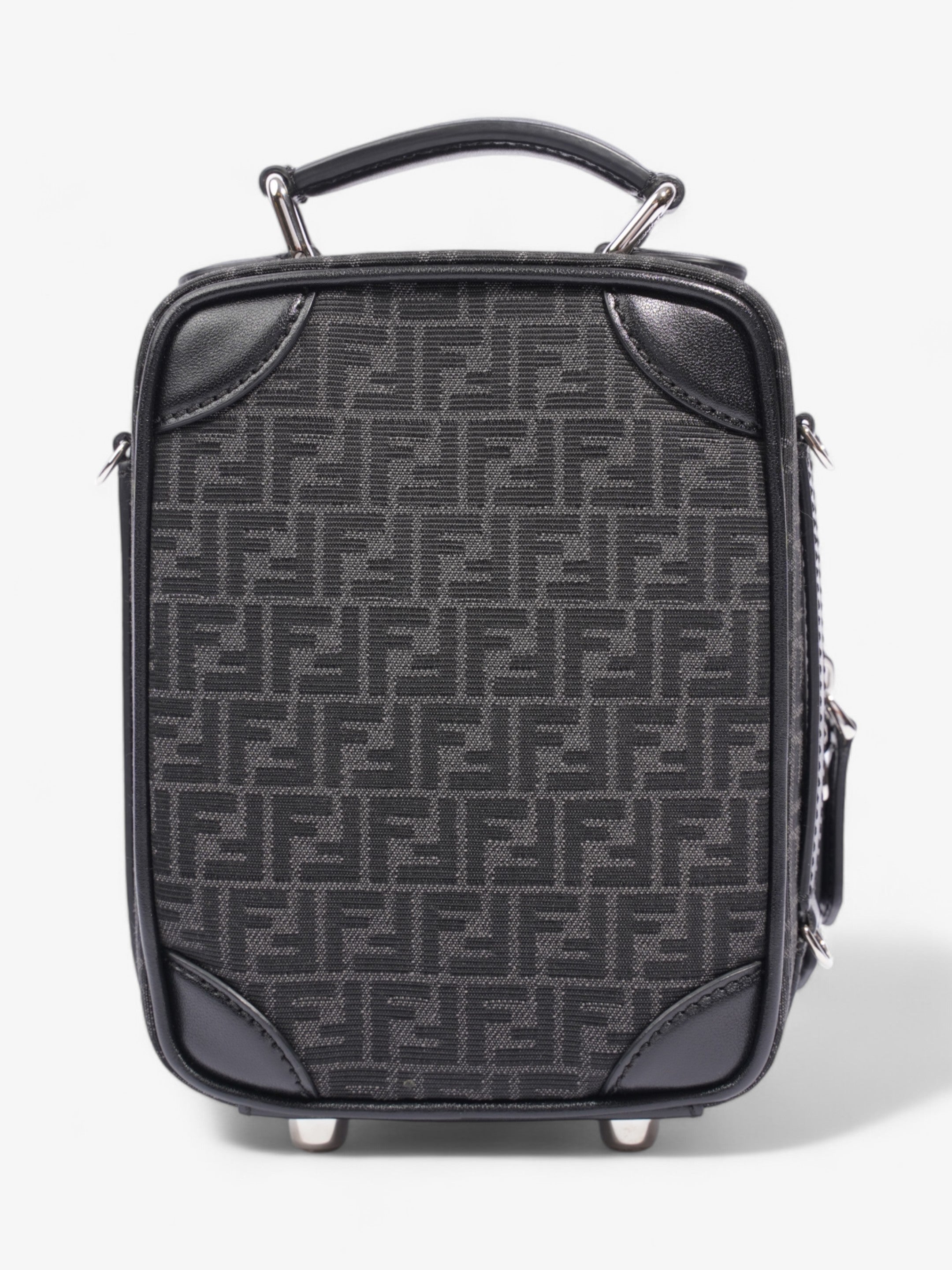 Fendi Trolley Bag Black Canvas Mini