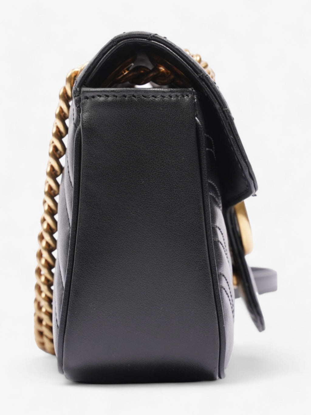 Gucci GG Marmont Black Matelasse Leather Mini