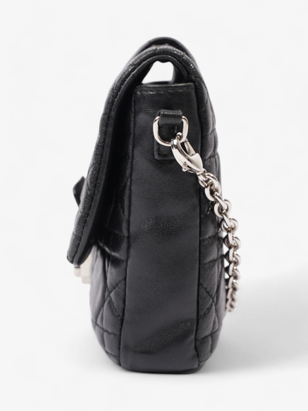 Christian Dior New Lock Black Lambskin Leather