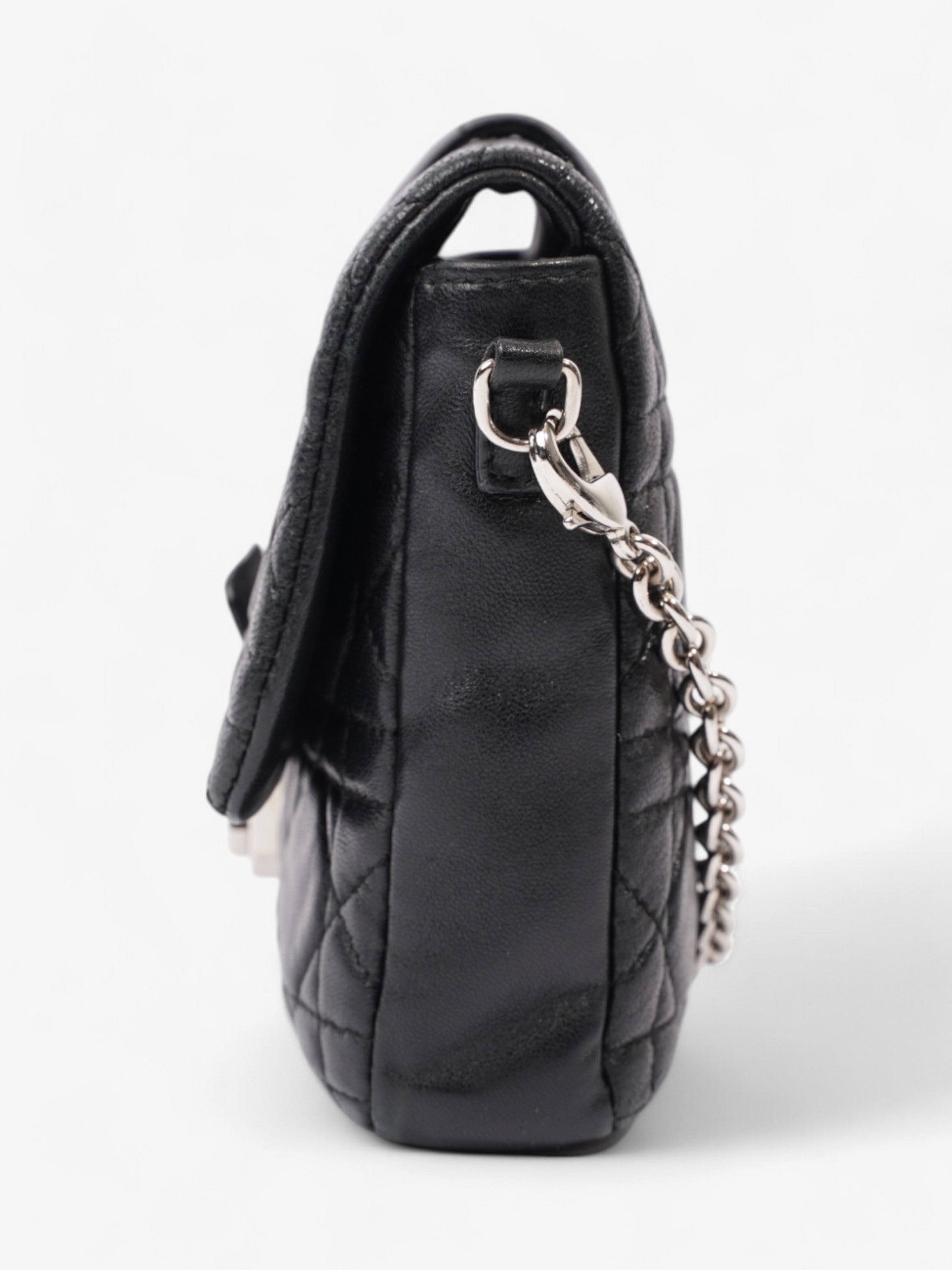 Christian Dior New Lock Black Lambskin Leather