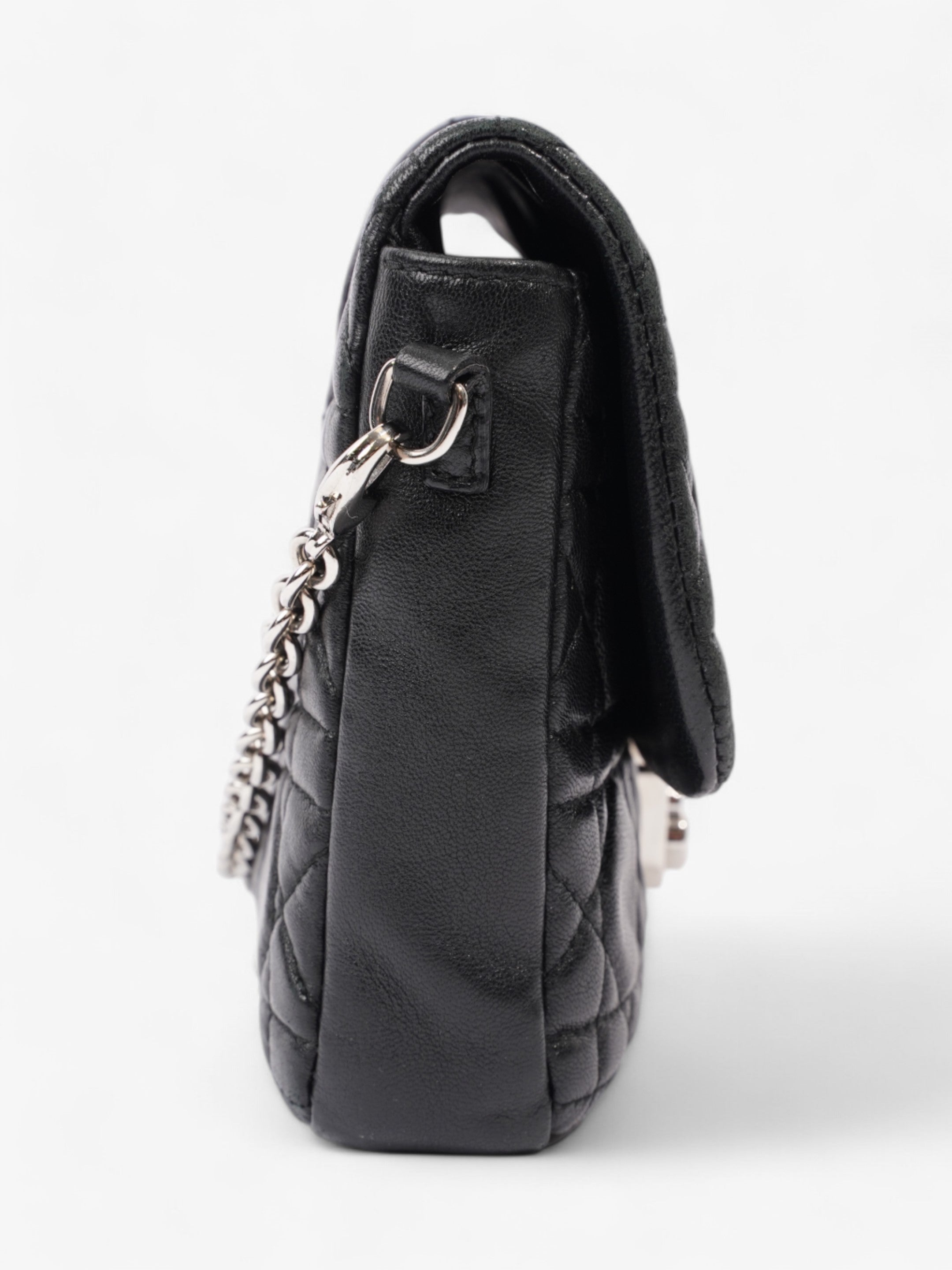 Christian Dior New Lock Black Lambskin Leather
