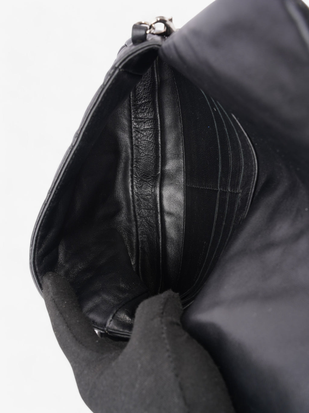 Christian Dior New Lock Black Lambskin Leather