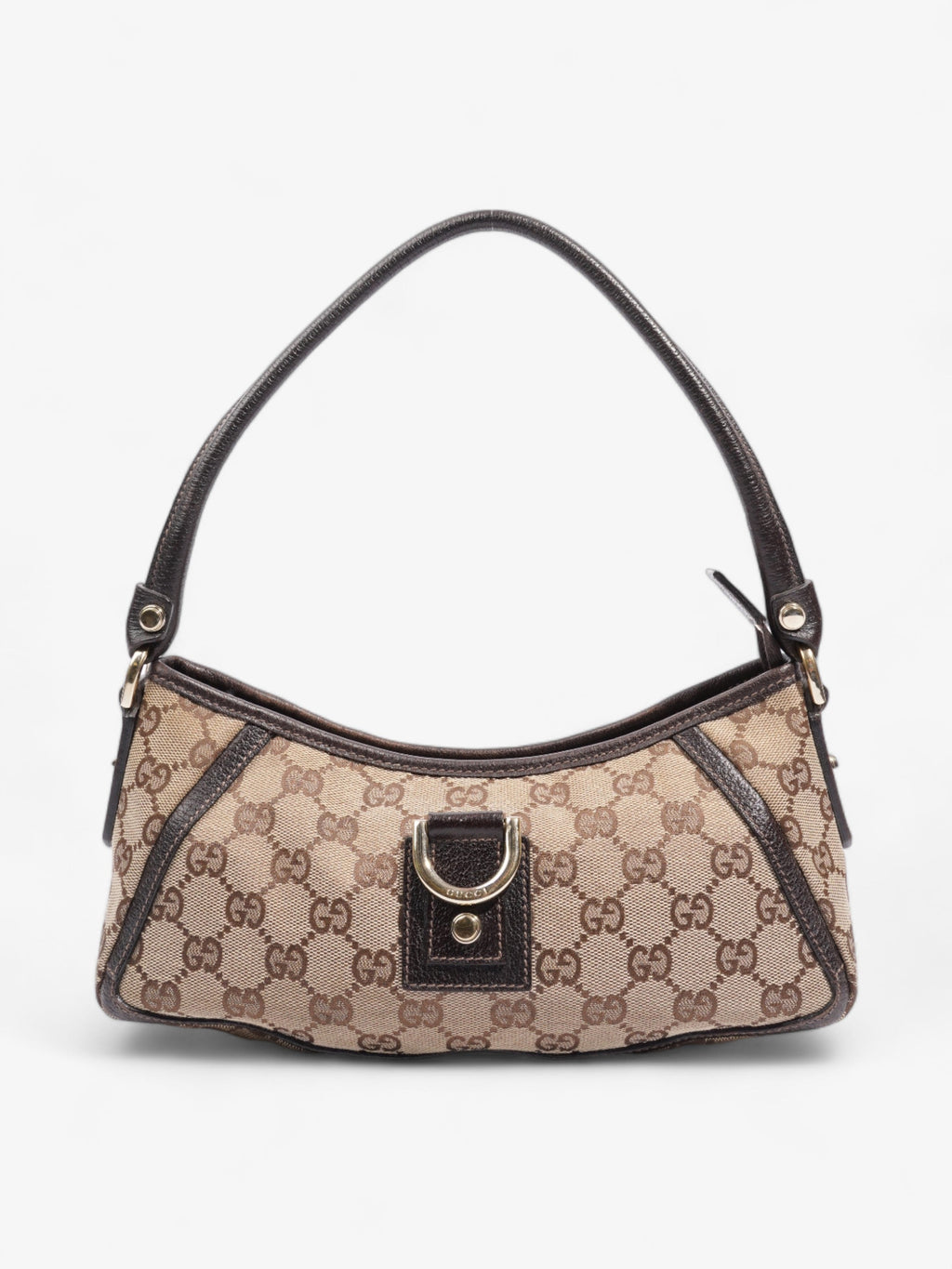 Gucci Abbey Beige And Ebony GG Supreme / Brown Canvas