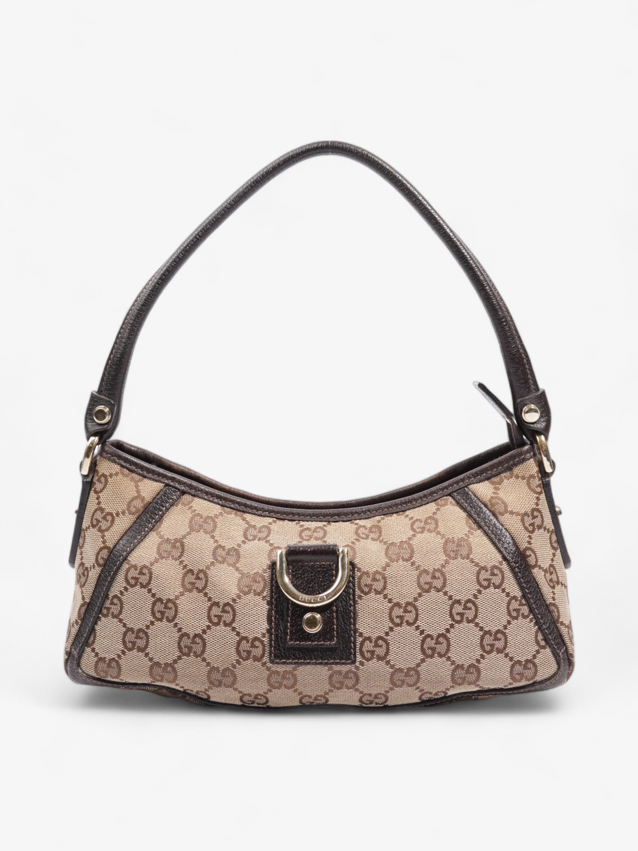 Gucci Abbey Beige And Ebony GG Supreme / Brown Canvas