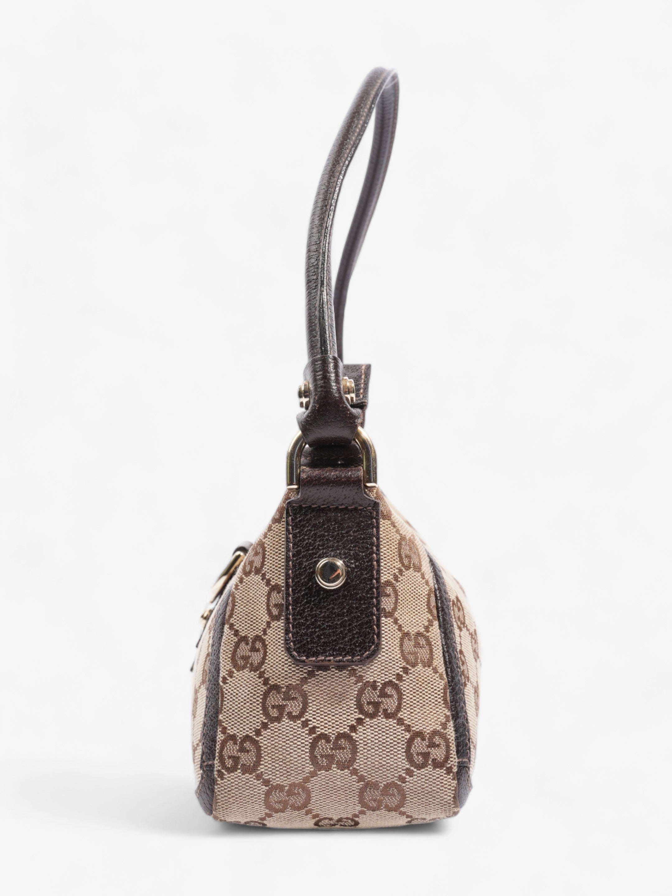 Gucci Abbey Beige And Ebony GG Supreme / Brown Canvas