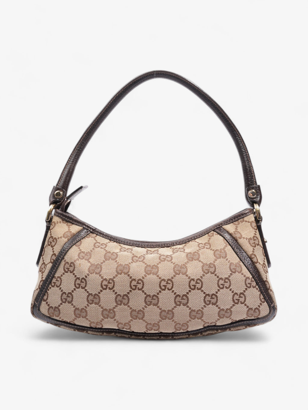 Gucci Abbey Beige And Ebony GG Supreme / Brown Canvas