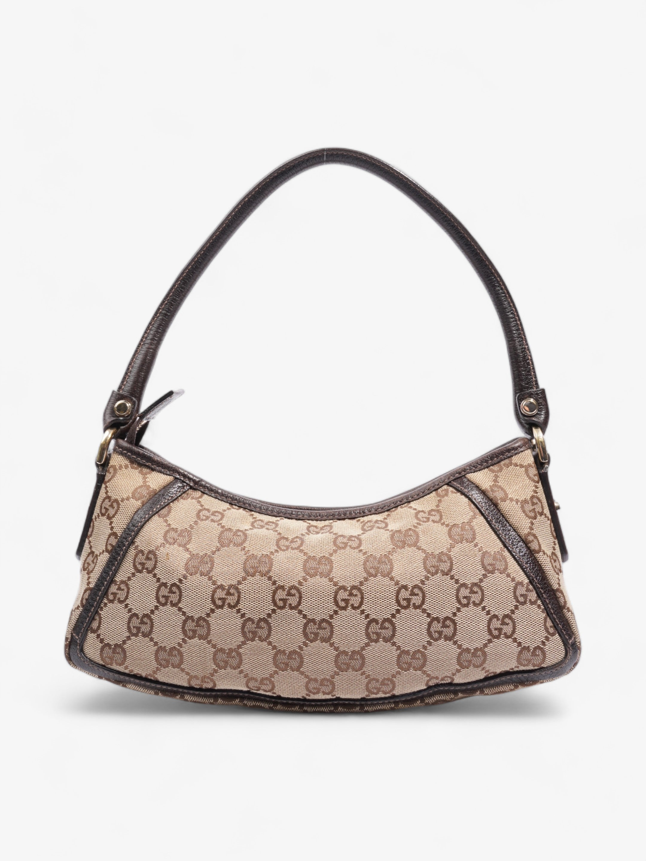 Gucci Abbey Beige And Ebony GG Supreme / Brown Canvas