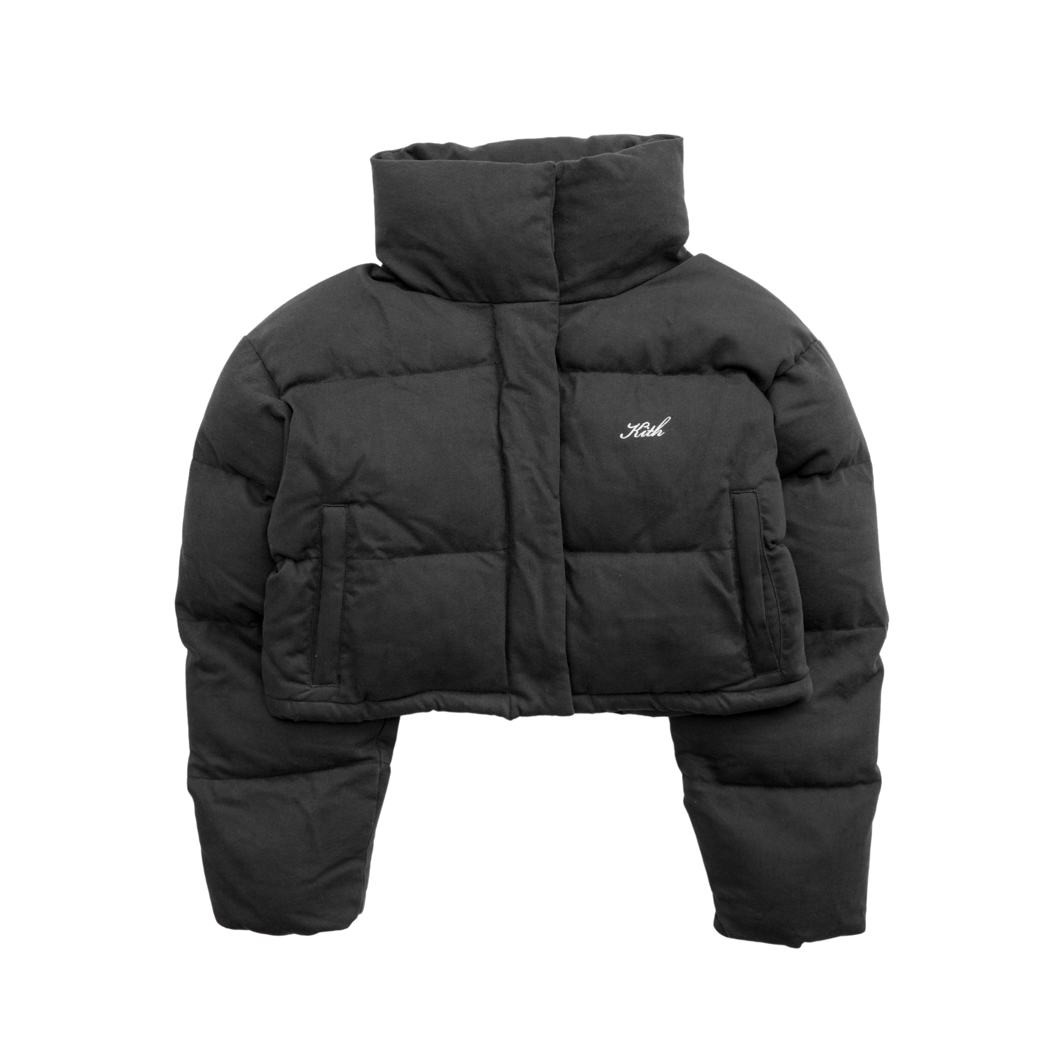Kith 'Shae' Cropped Denim Puffer Jacket - Women's S