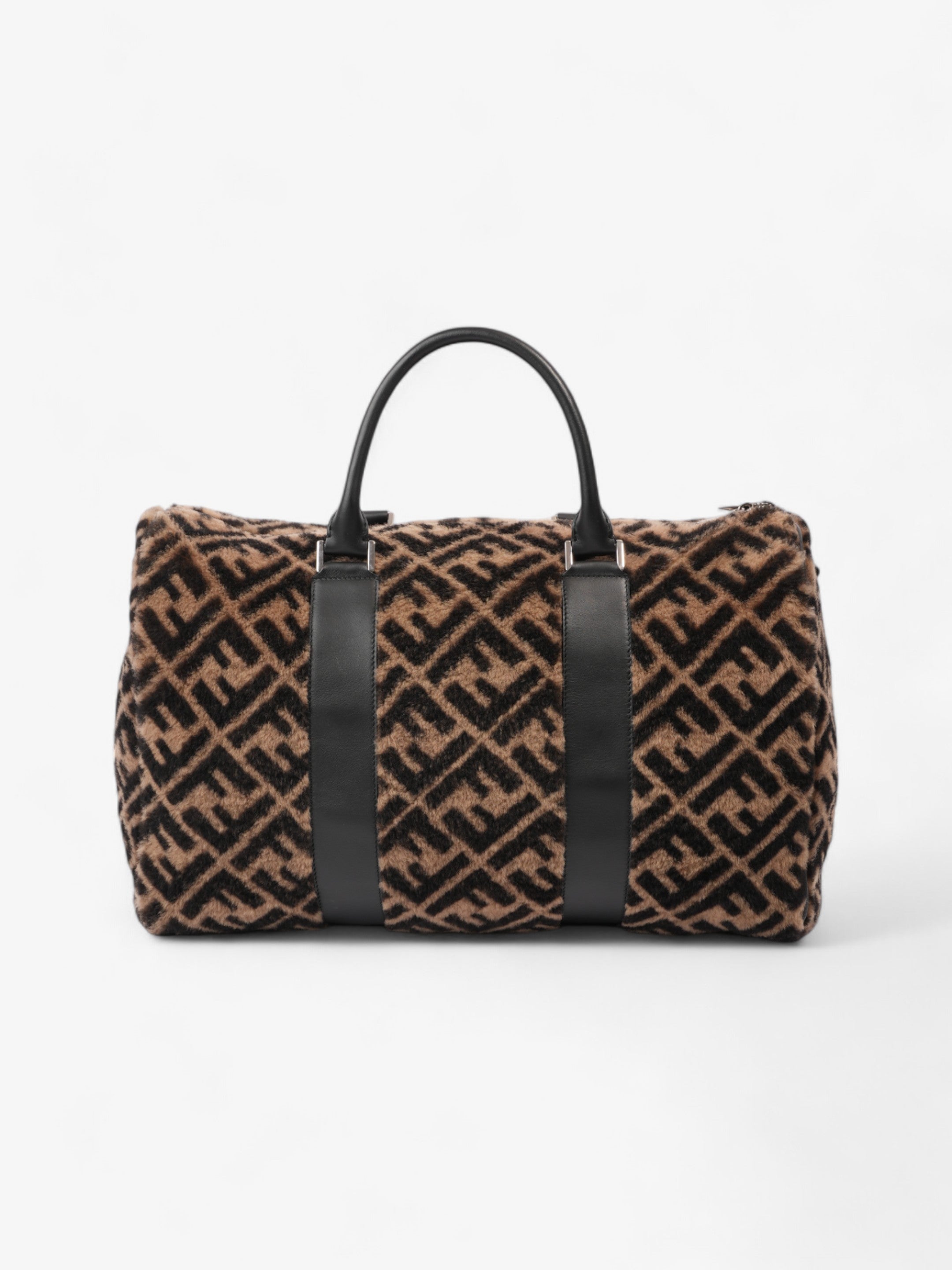 Fendi Forever Fendi Duffle Bag Black / Brown Shearling