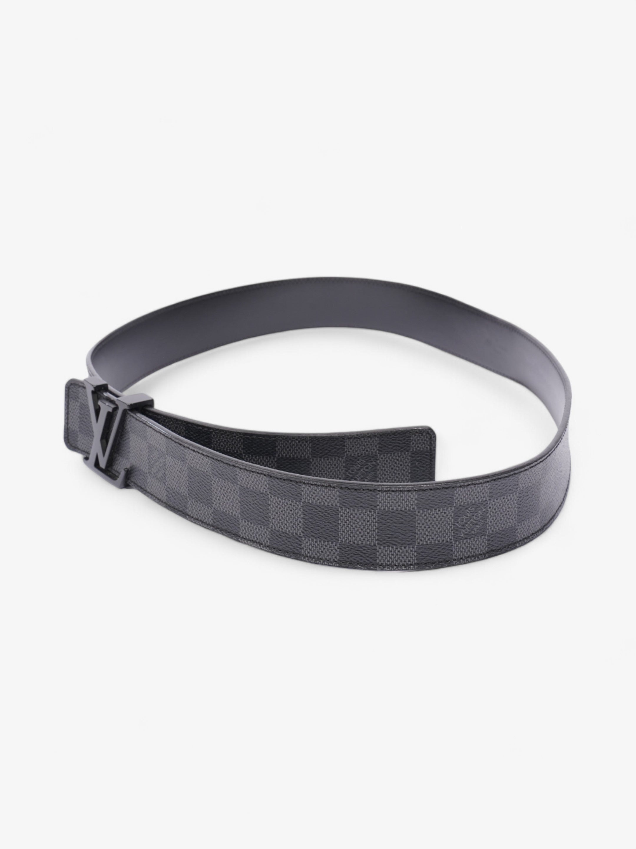 Louis Vuitton LV Initials Belt Damier Graphite Coated Canvas 95cm 38mm