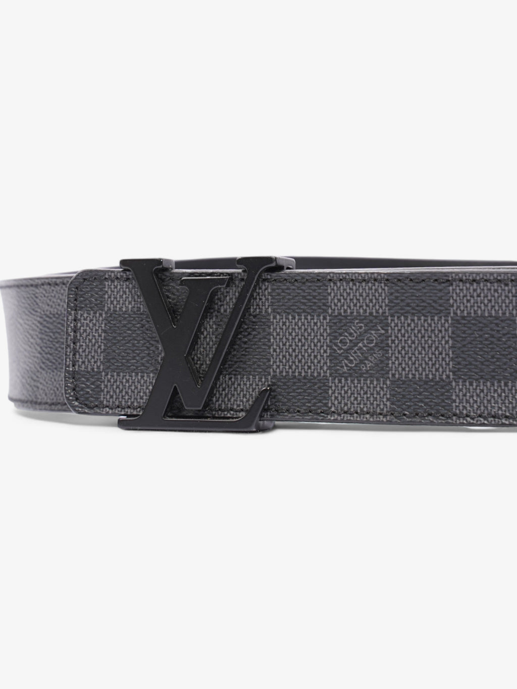 Louis Vuitton LV Initials Belt Damier Graphite Coated Canvas 95cm 38mm