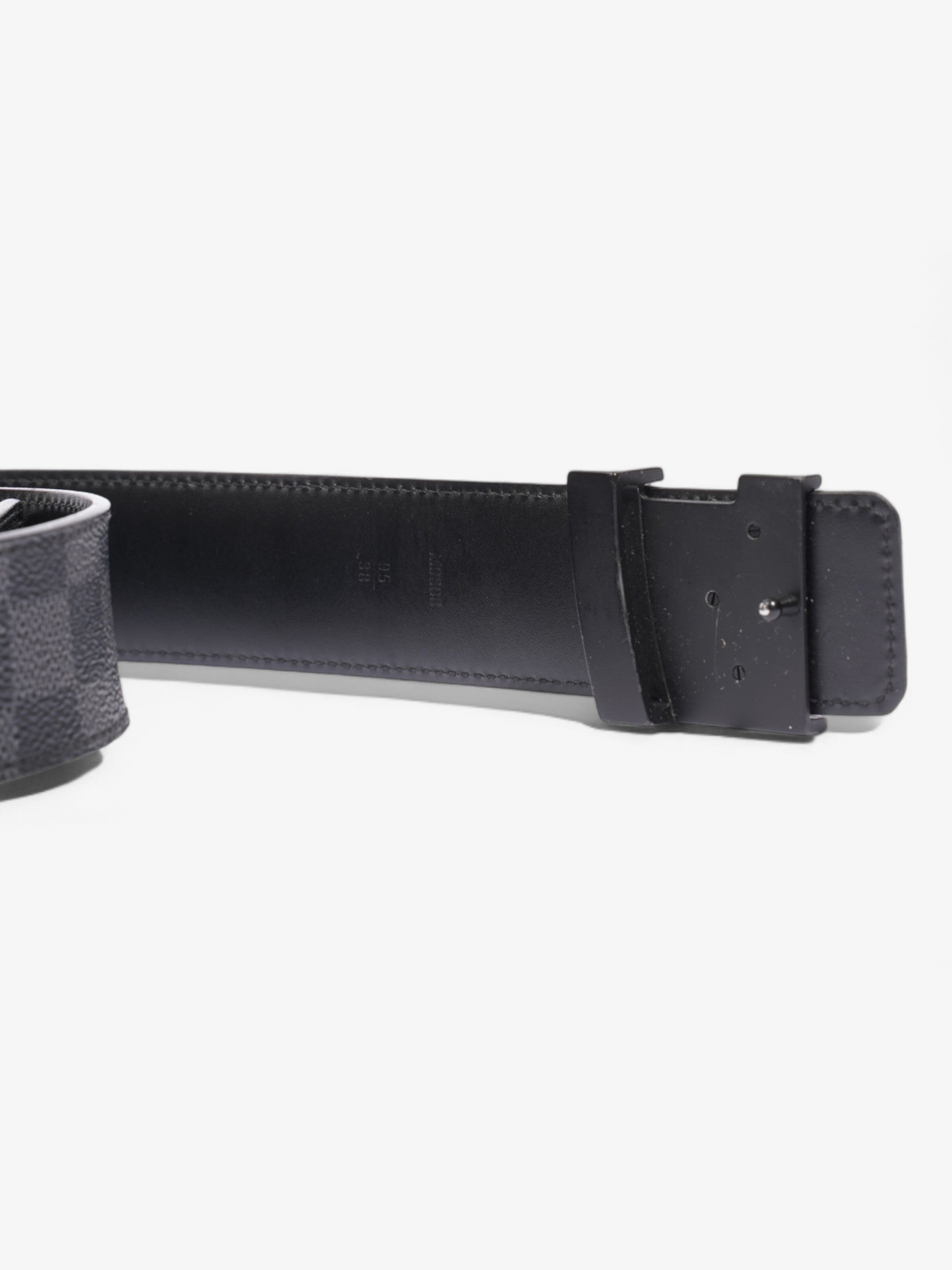 Louis Vuitton LV Initials Belt Damier Graphite Coated Canvas 95cm 38mm