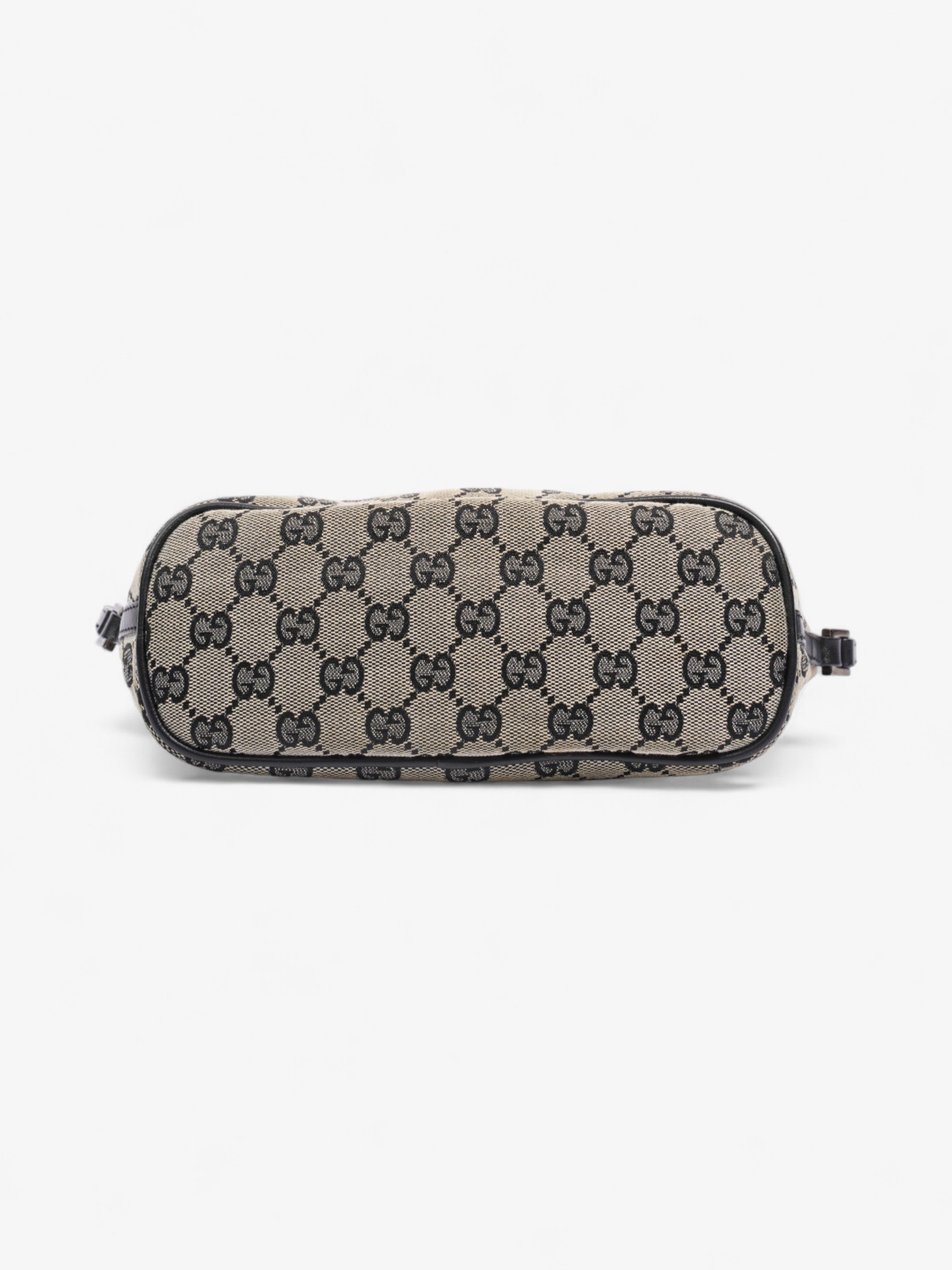 Gucci Boat Pochette GG Supreme / Black Coated Canvas