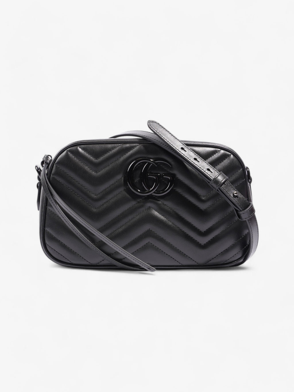 Gucci Marmont Black Matelasse Leather Small