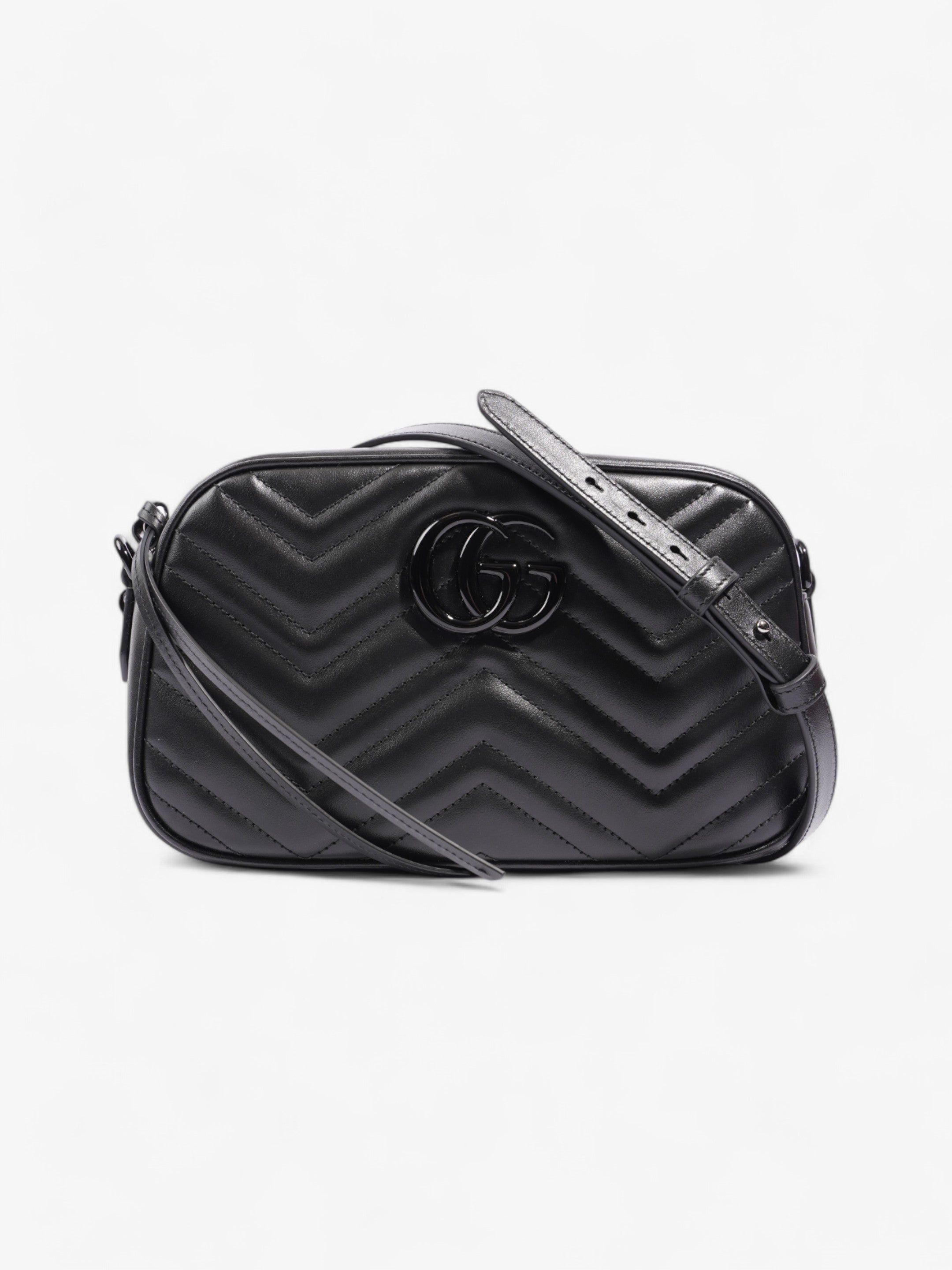 Gucci Marmont Black Matelasse Leather Small