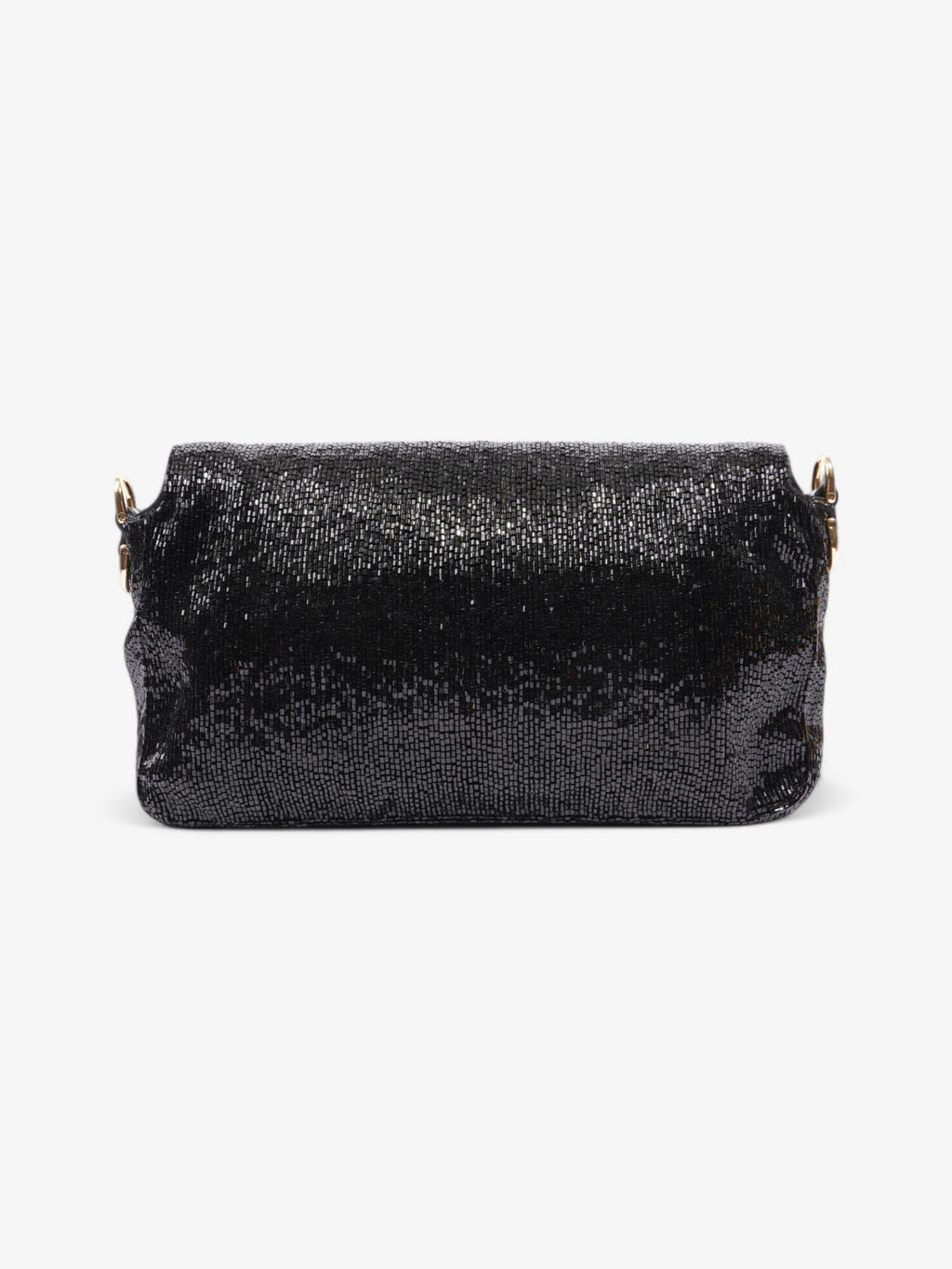 Fendi Beaded Baguette Black Sequin