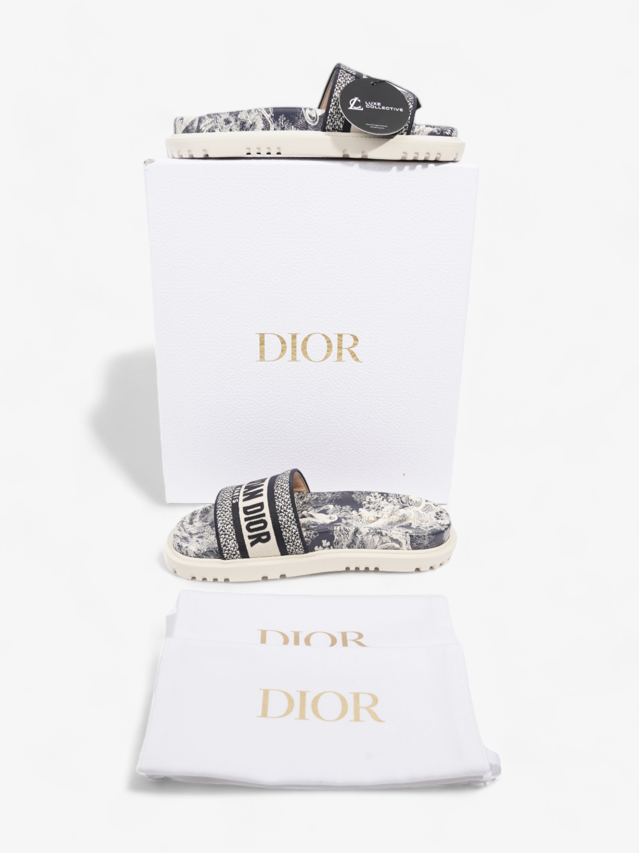 Christian Dior Dway White / Black Canvas EU 37.5 UK 4.5