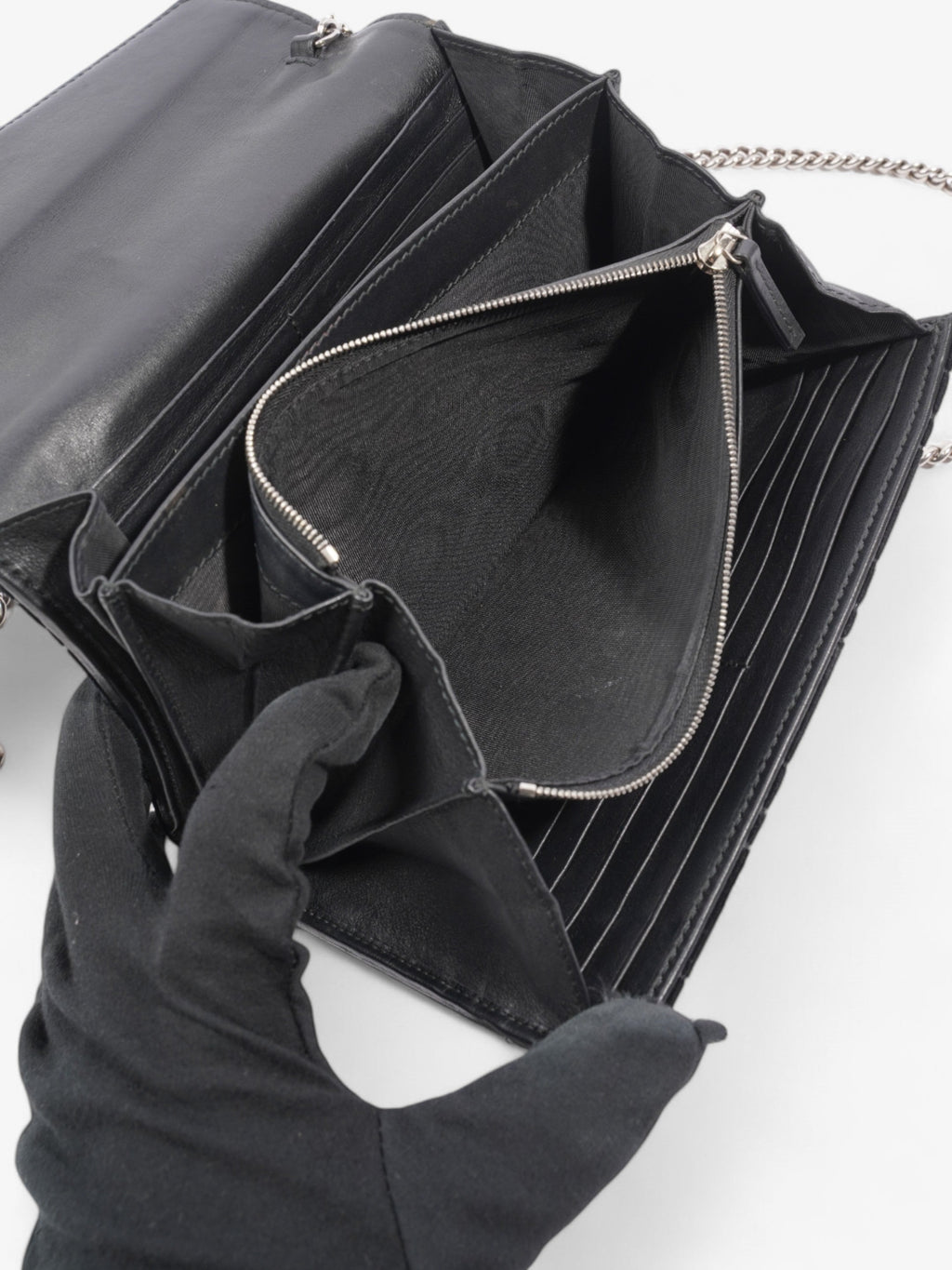 Gucci Dionysus Chain Wallet Black Velvet