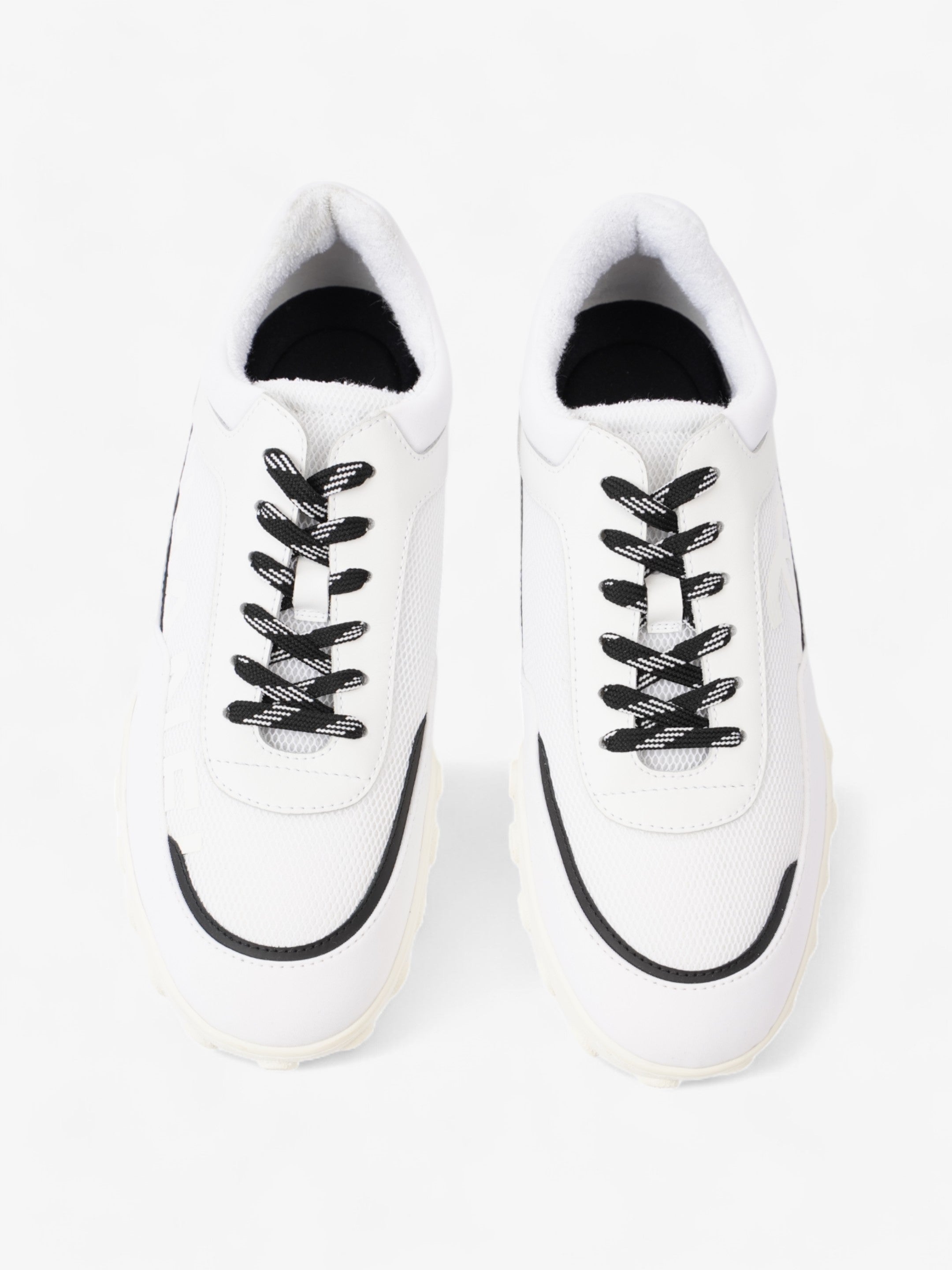 Chanel CC Sneakers White  / Black Mesh EU 42 UK 8
