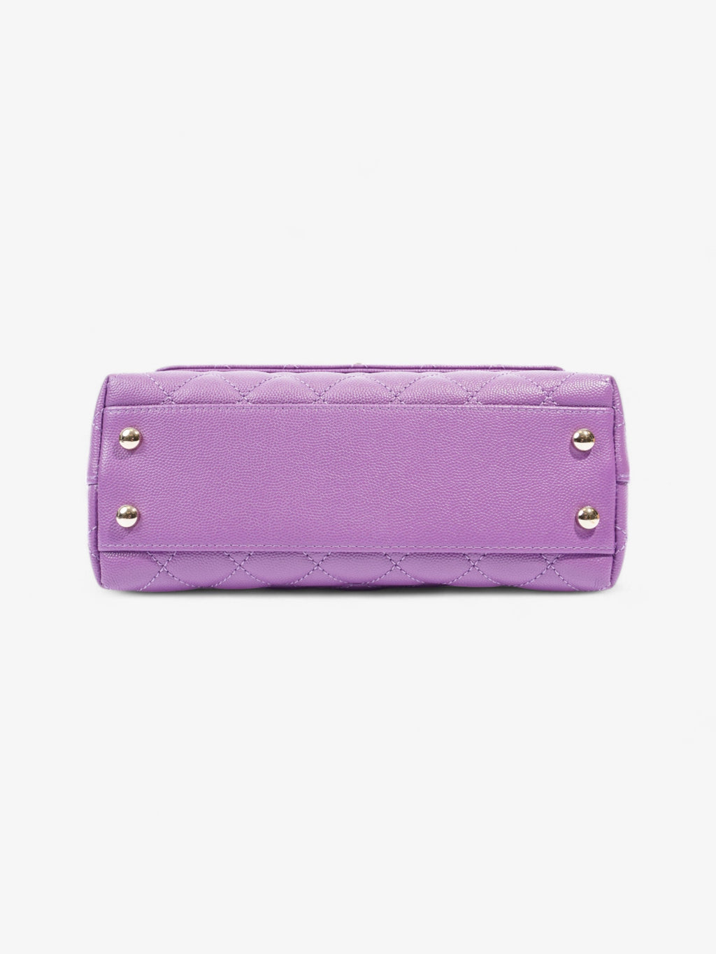 Chanel Coco Handle Flap Purple Caviar Leather Mini