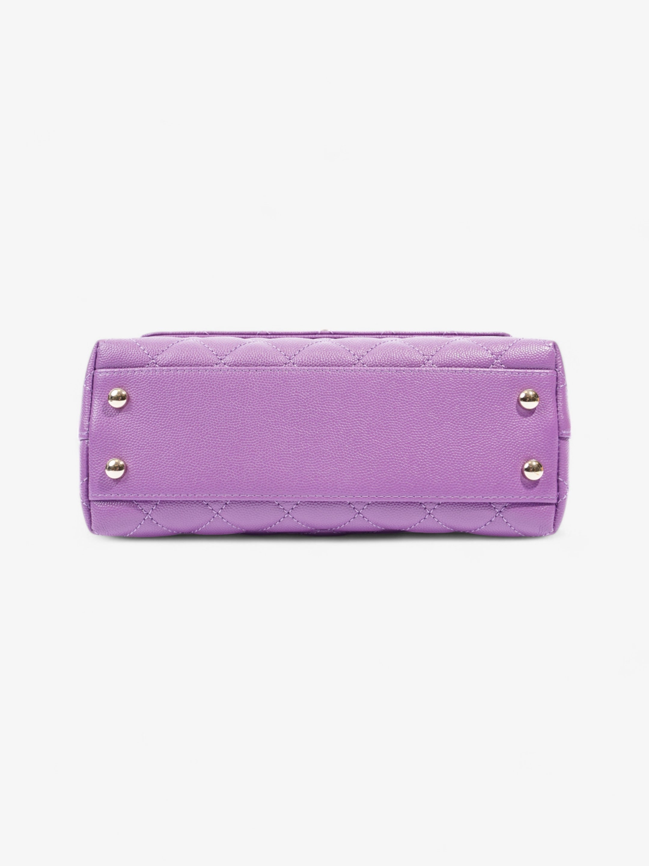 Chanel Coco Handle Flap Purple Caviar Leather Mini