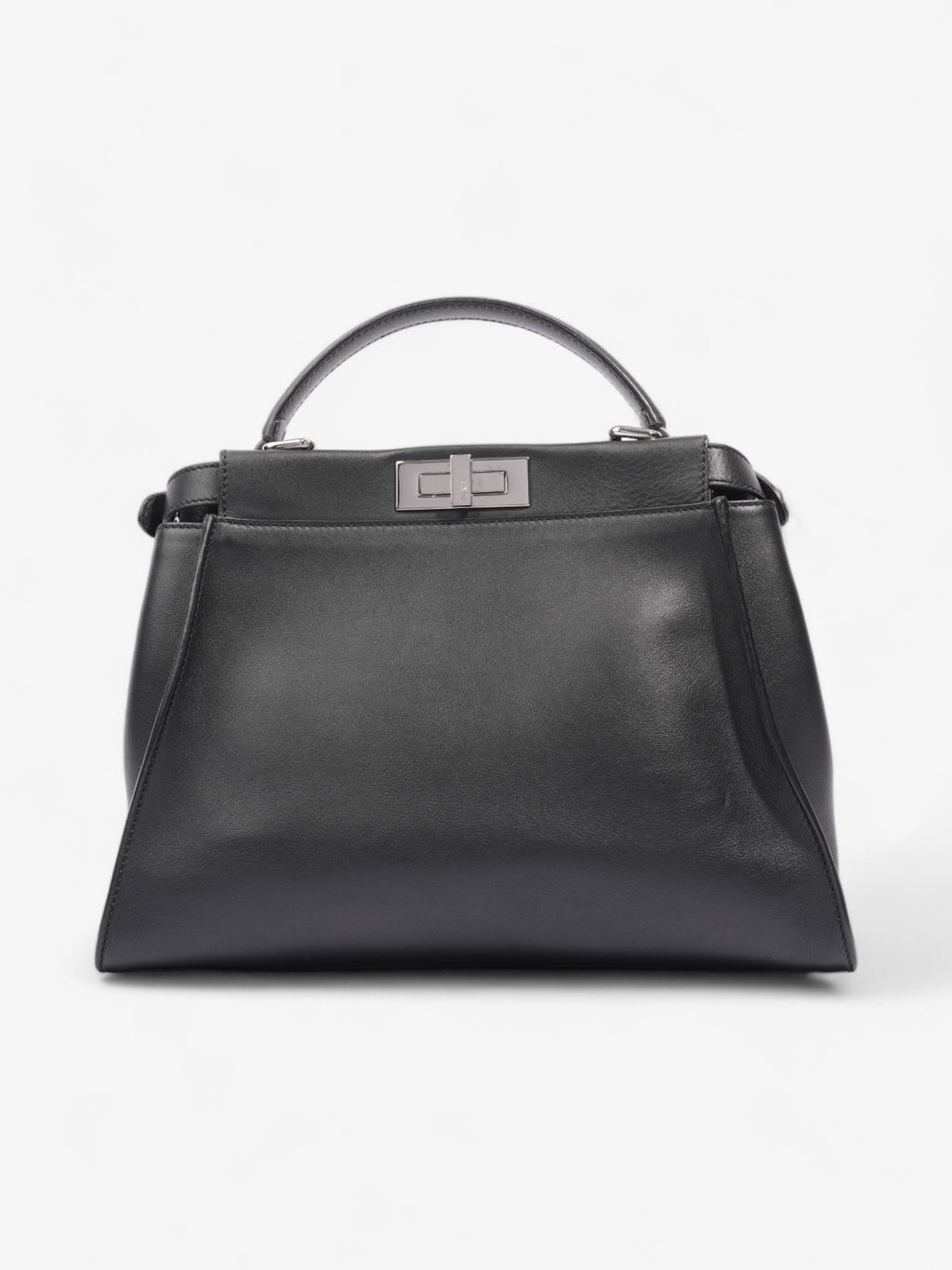 Fendi Peekaboo  Black Lambskin Leather Medium