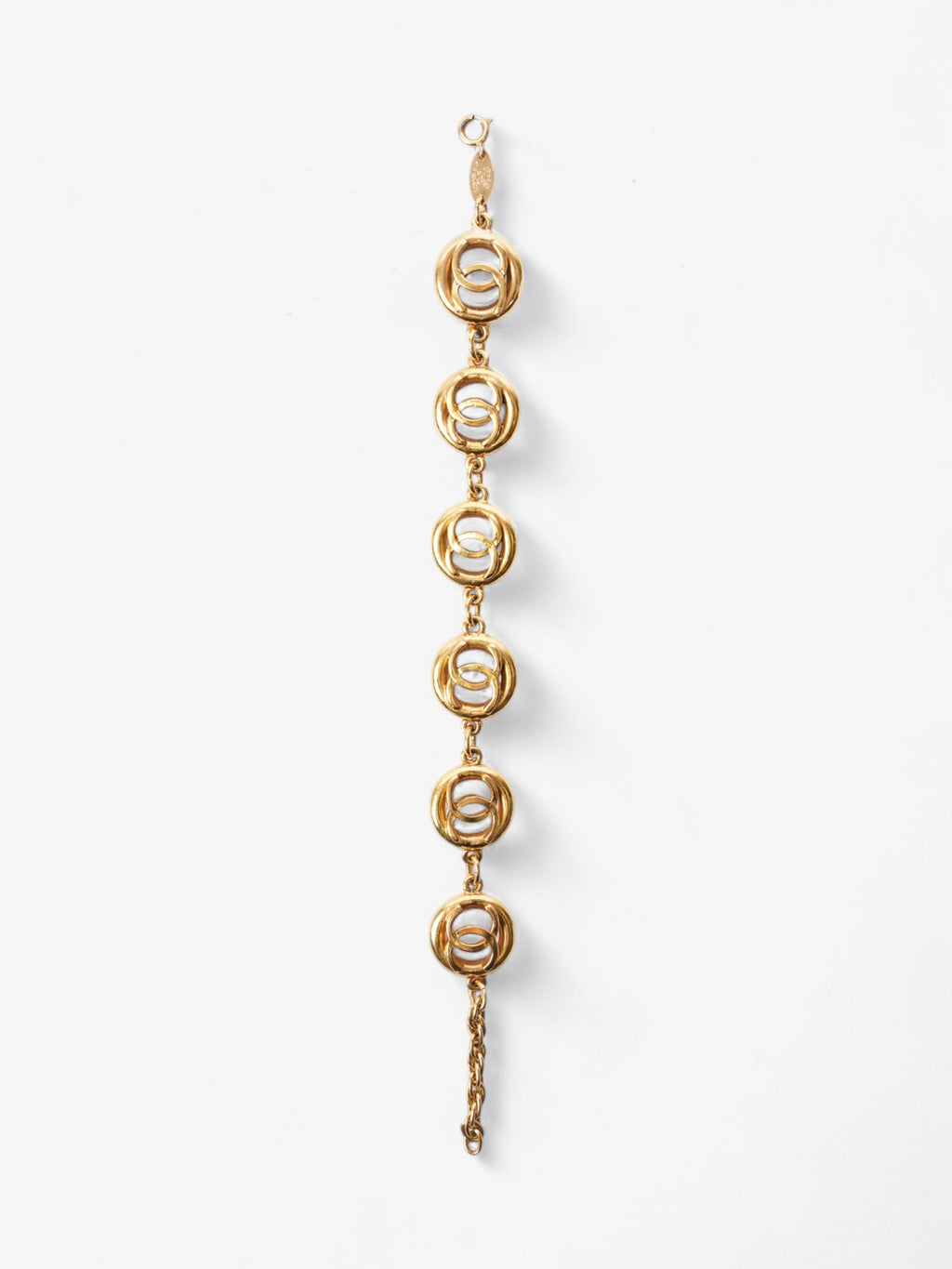 Chanel CC Medallion Bracelet Gold Base Metal